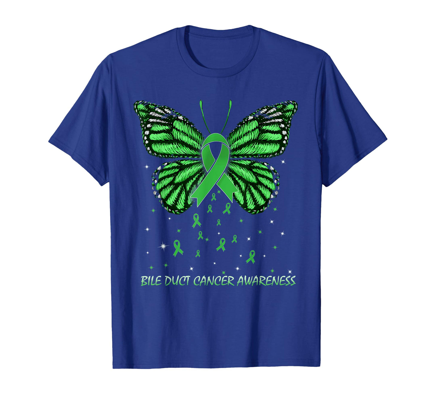 Bile Duct Cancer Awareness Butterfly T-Shirt