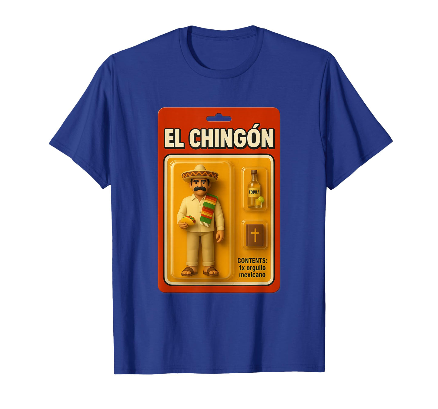 EL CHINGÓN ACTION FIGURE – MEXICAN ICON BLISTER LOOK T-Shirt