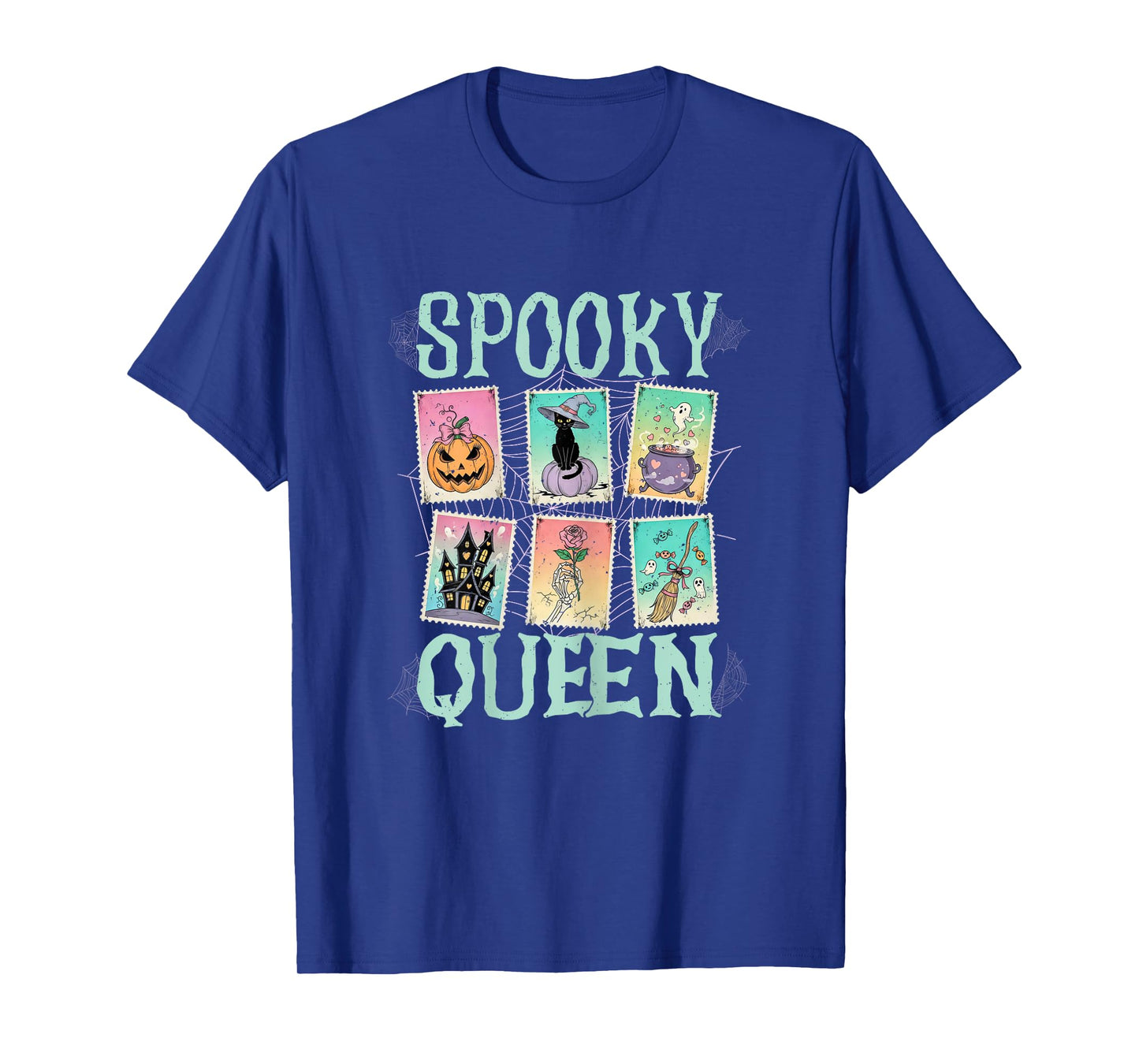 Spooky Queen Pastel Gothic Witchy Aesthetic Cute Halloween T-Shirt