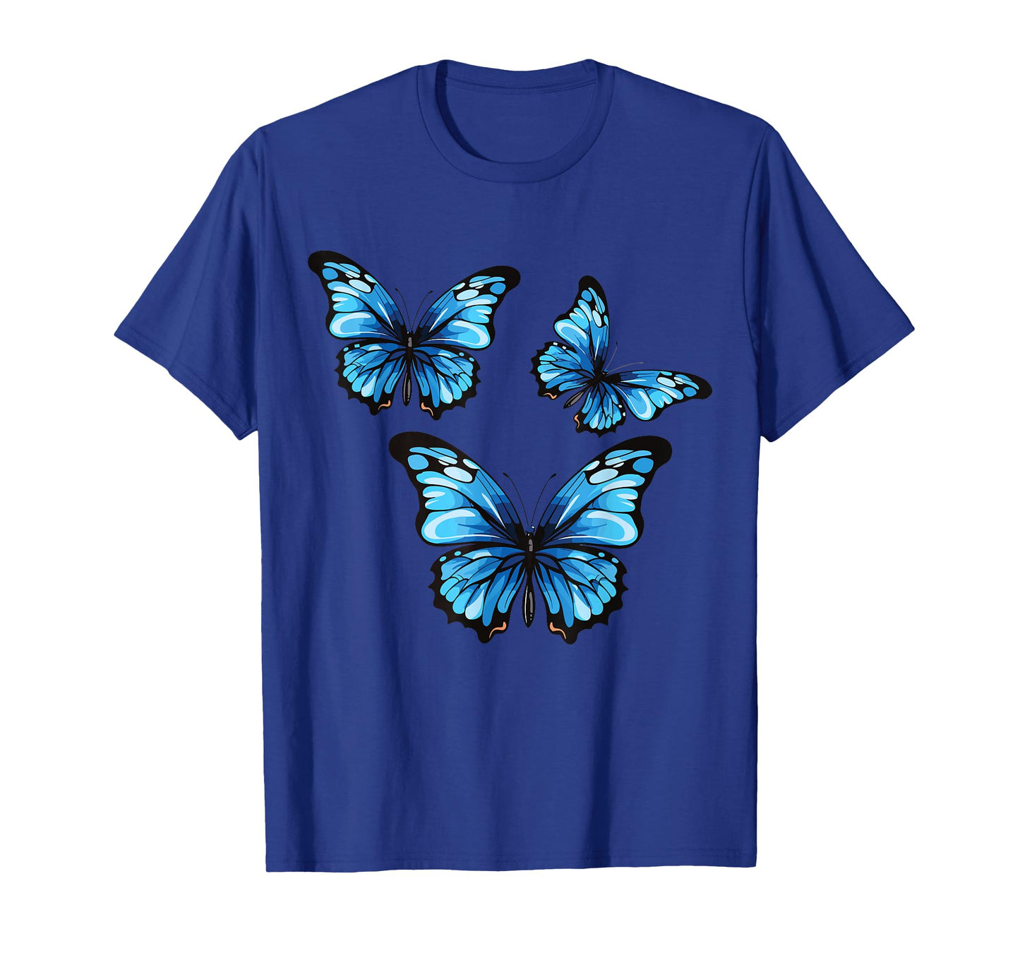 Blue Butterfly Art Garden Beautiful Butterflies Insects T-Shirt