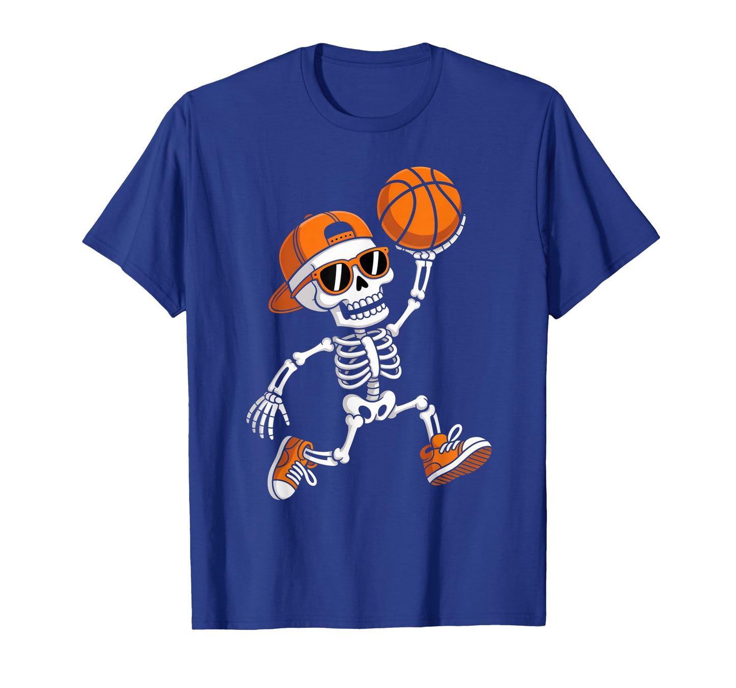 Skeleton Basketball Halloween Costume Boys Men Funny Sport T-Shirt