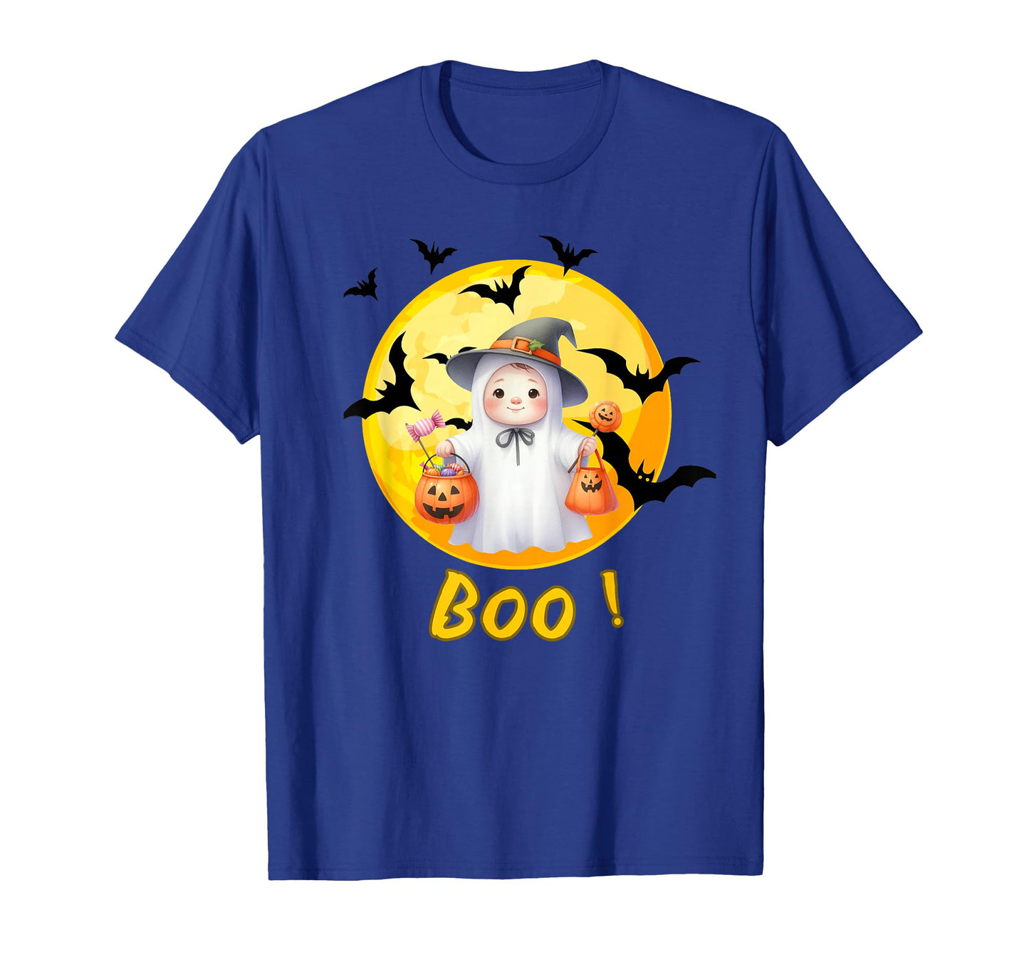 This is Boo Ghost Retro Halloween Costume Men Women Kids T-Shirt