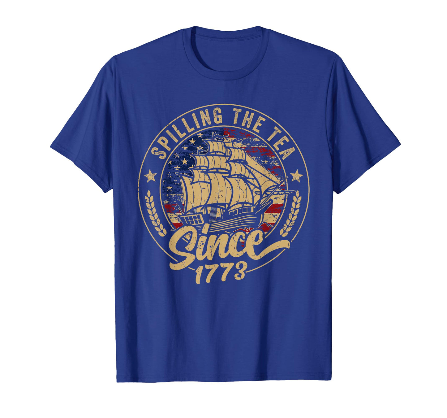 Spilling The Tea Since 1773 Us History Teacher 4th Of July T-Shirt for Women Girls Kids Men