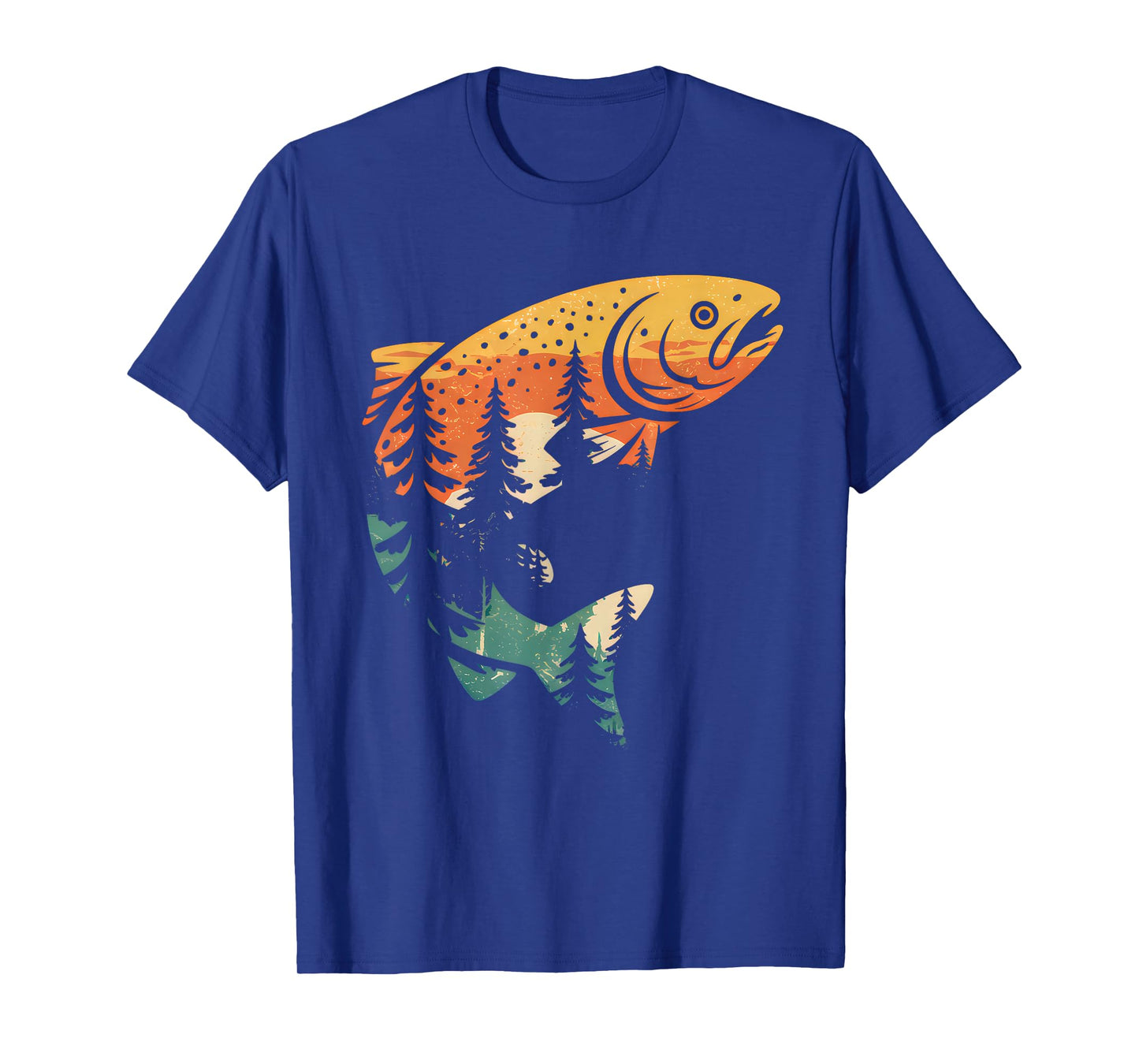 Trout Fly Fishing Outdoor Forest Nature Wildlife Fisherman T-Shirt