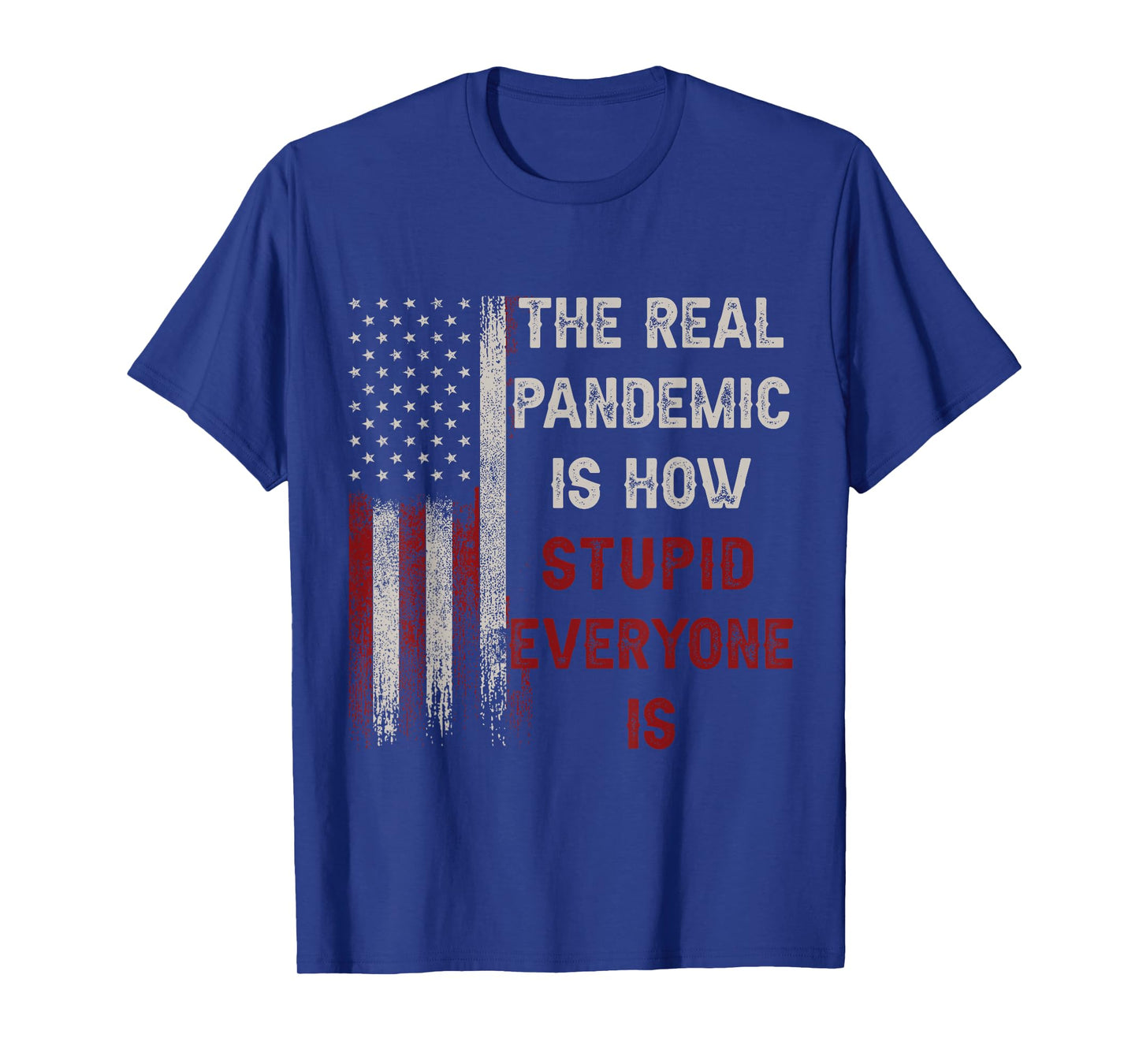 The Real Pandemic Is How Stupid Everyone Is 1776 Vintage T-Shirt