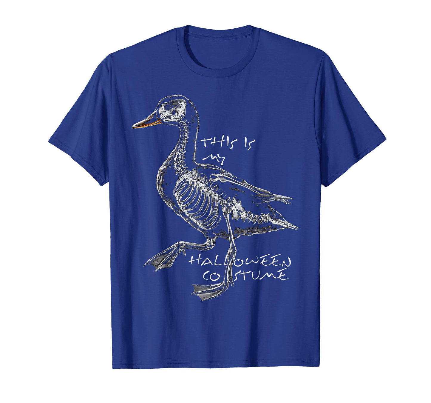 This is My Halloween Costume Duck Skeleton Spooky T-Shirt