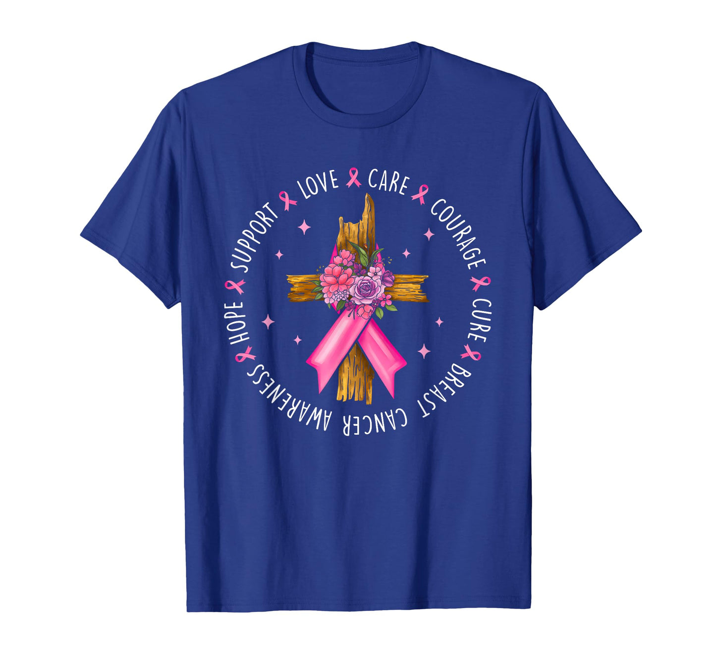 Breast Cancer Support Pink Ribbon Breast Cancer Awareness T-Shirt