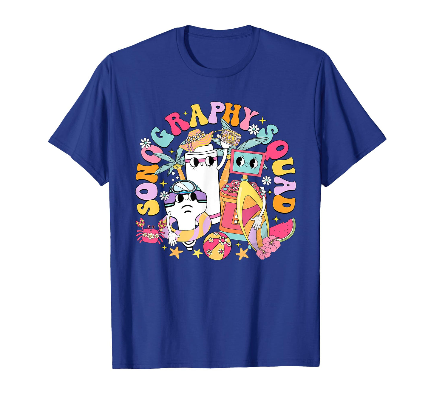 Funny Sonography Squad Summer Float Ultrasound Tech T-Shirt