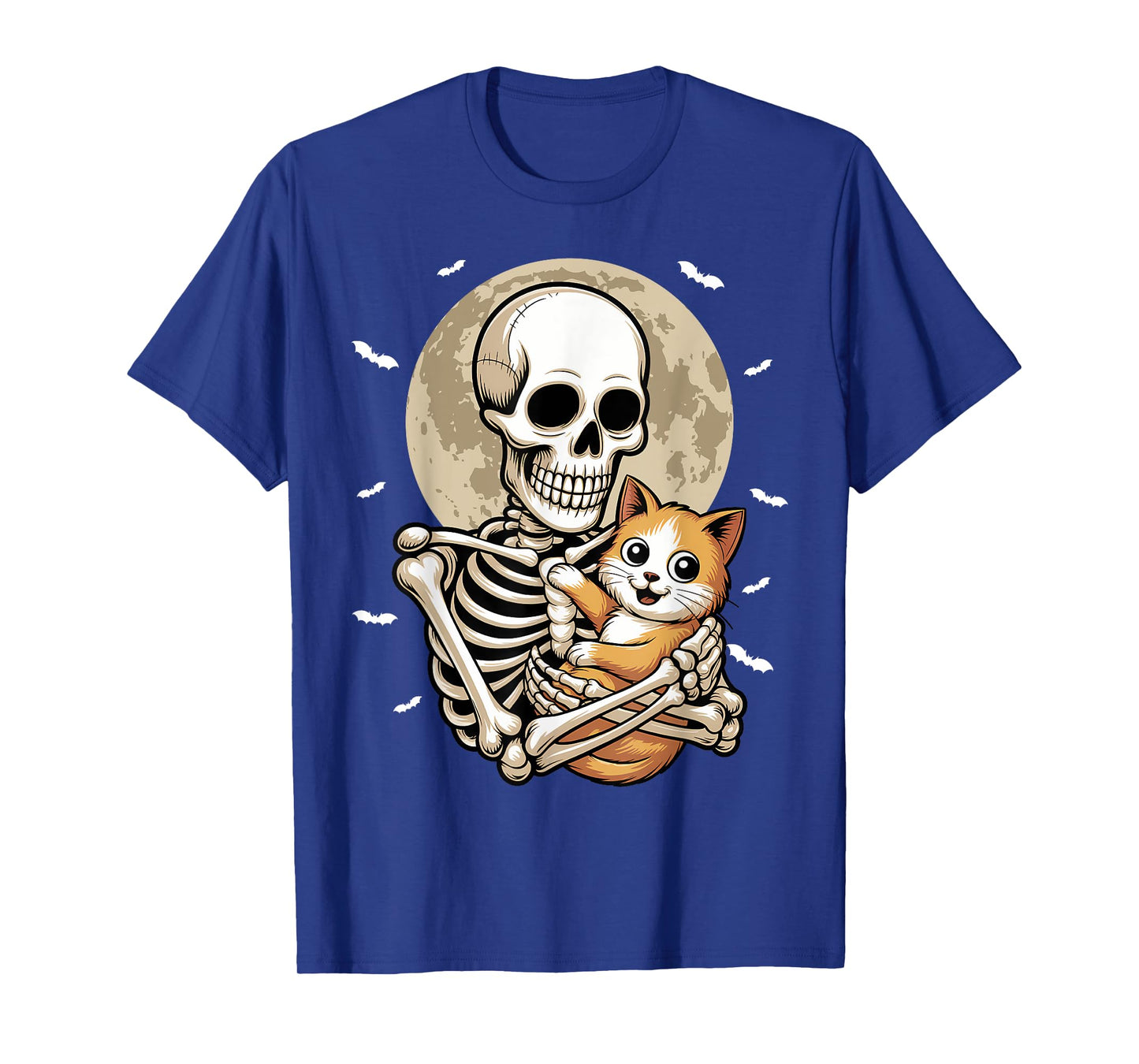 Funny Skeleton Graphic Skull Kitty Cute Cat Halloween Me T-Shirt