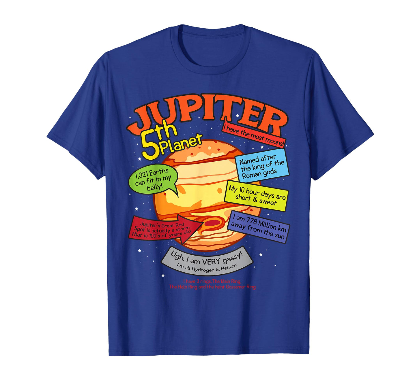 Teaching, learning, about space - Jupiter, planets, gift T-Shirt