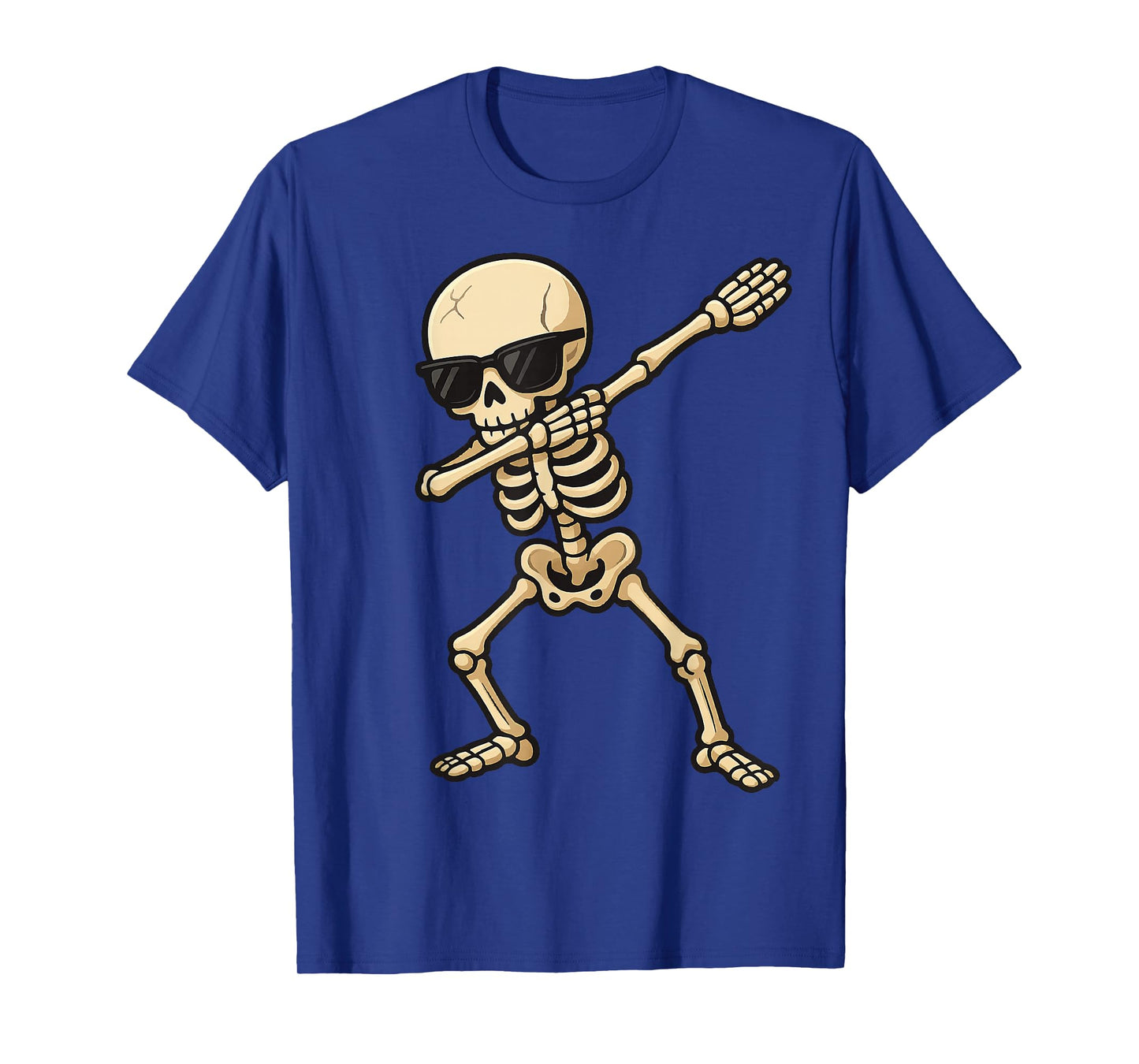 Skeleton Dabbing Skull for Boys Girls Party Retro T-Shirt