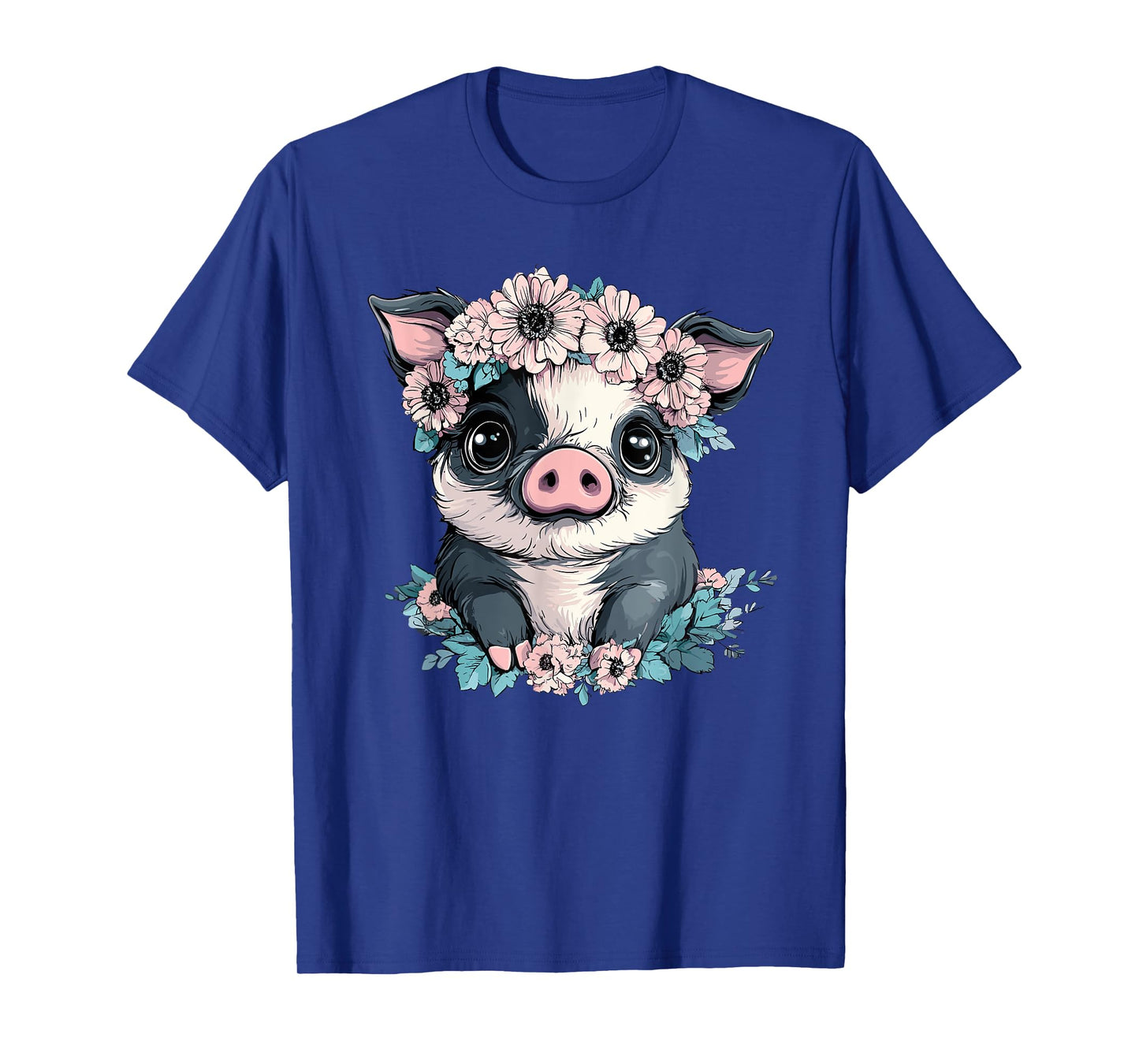 Adorable Piglet With Flower Crown Cutie T-Shirt