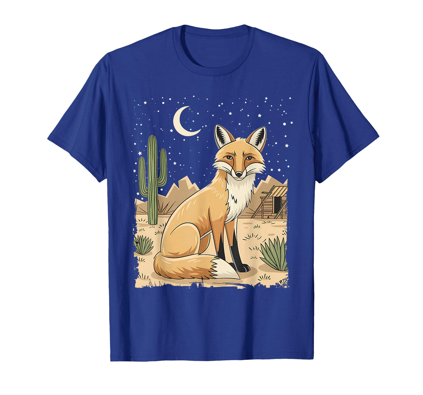 Coyote Desert Nature Scenic Wild Animal South West Cactus T-Shirt