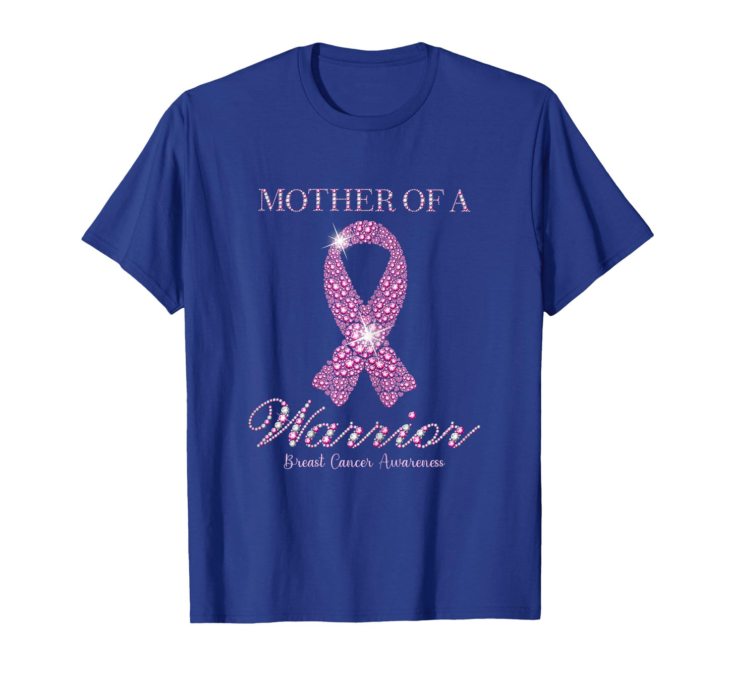 Mother Of A Warrior Breast Cancer Awareness Pink Ribbon T-Shirt