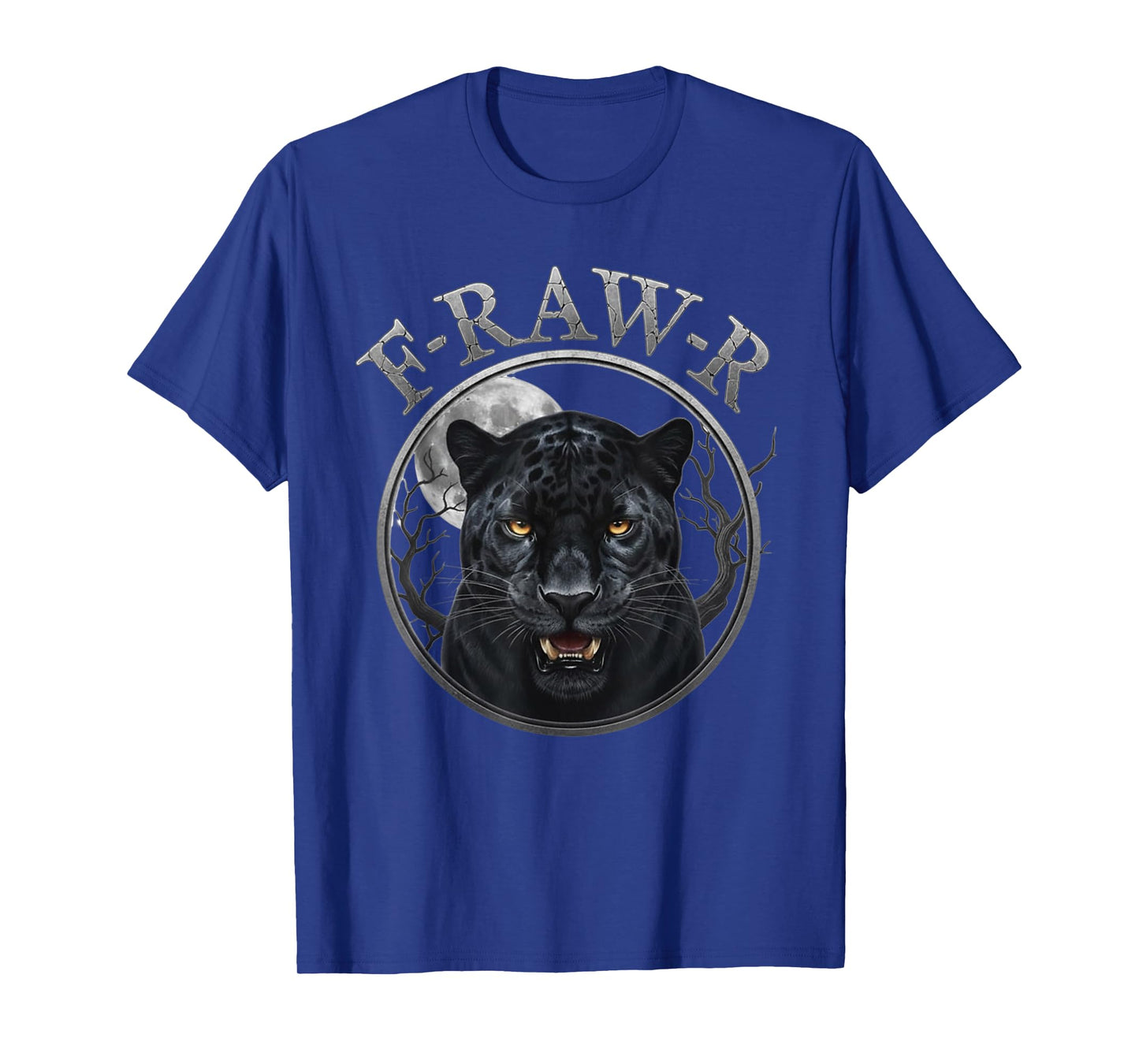 Black Panther, R-Raw-R Black Tiger Gothic Funny Jaguar Humor T-Shirt
