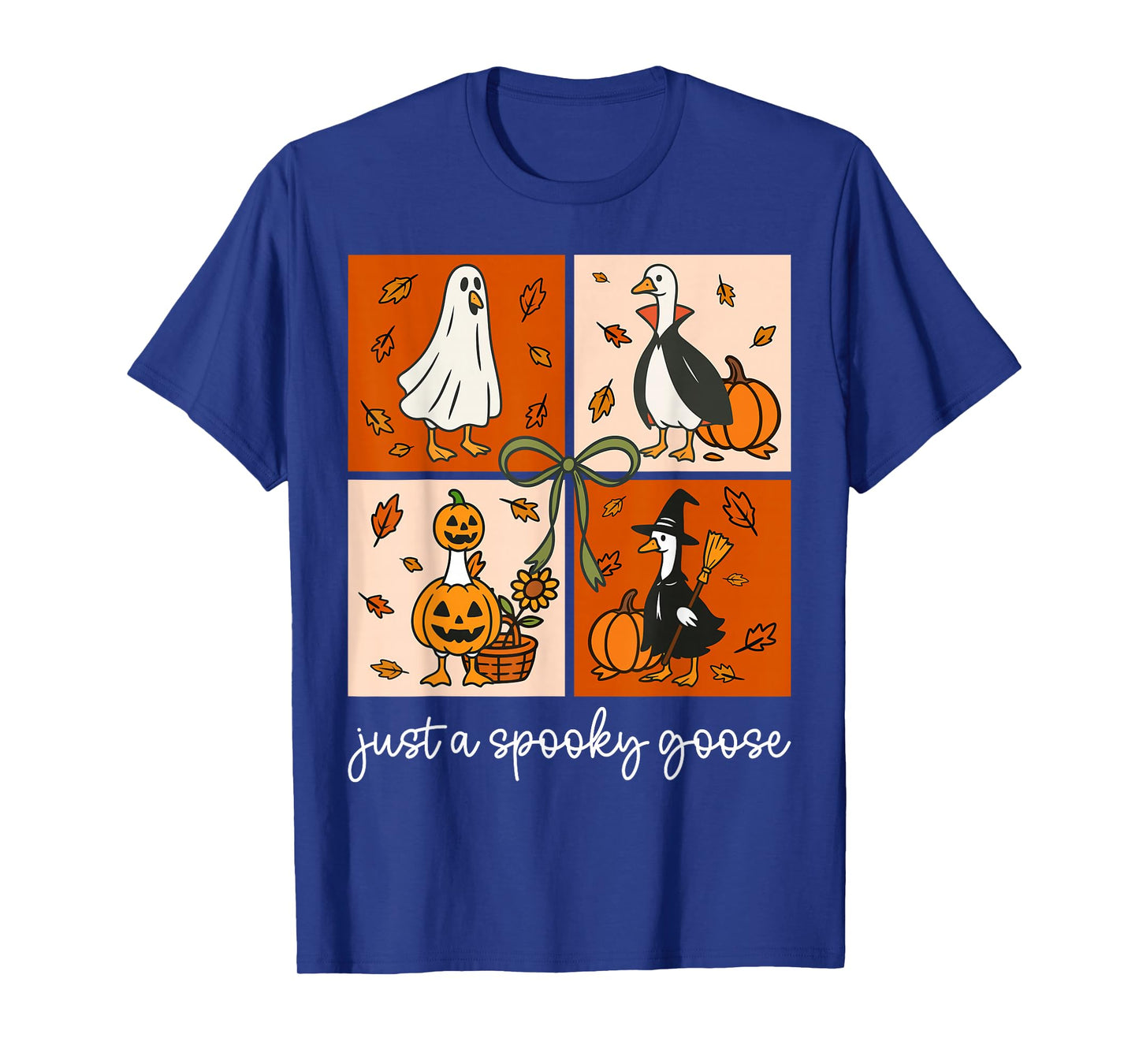 Just A Spooky Goose Halloween Silly Goose Funny Halloween T-Shirt
