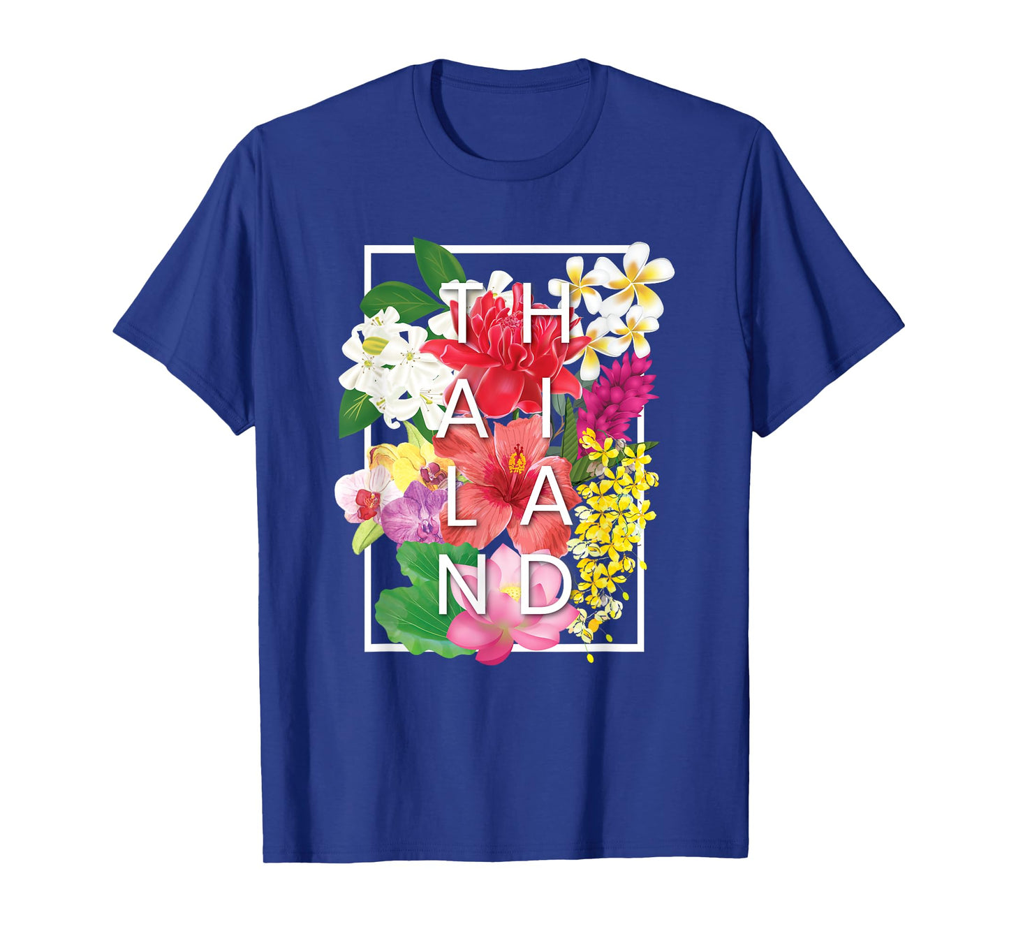 Flowers of Thailand Word Art - Thai Pride T-Shirt