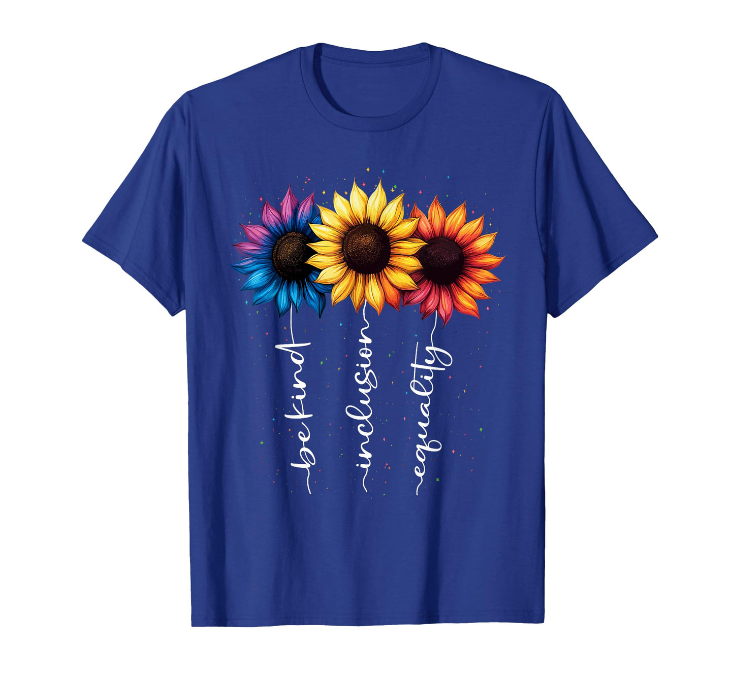 Summer Floral Equality LGBTQ Human Be Rainbow Kind Love Ally T-Shirt