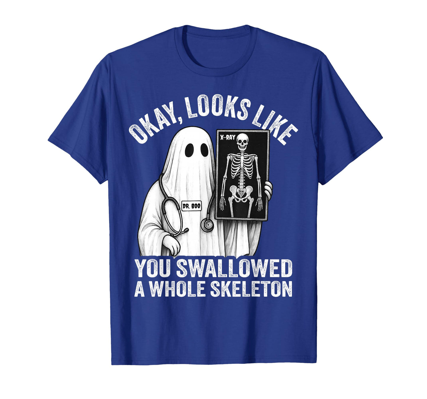 Funny Ghost Doctor X-Ray Technician Nurse Spooky Halloween T-Shirt