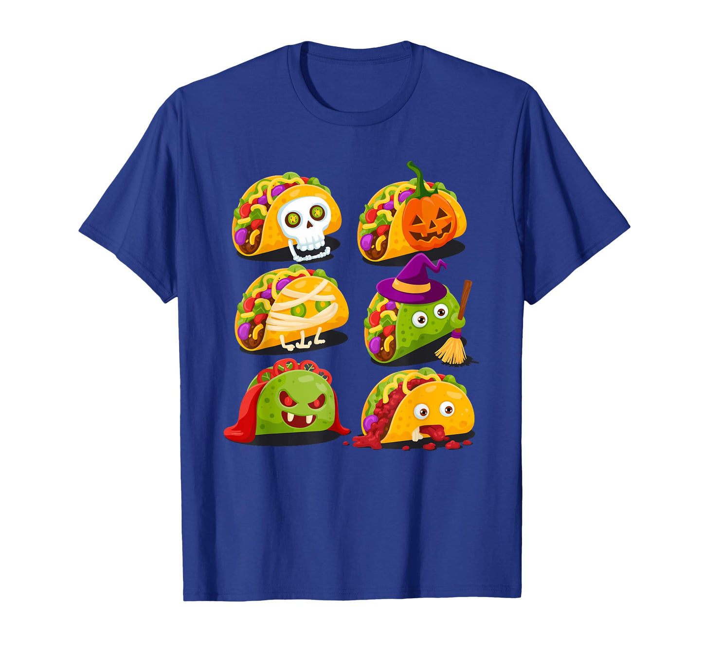 Halloween Tacos Taco Skeleton Witch Mummy Cinco De Mayo T-Shirt