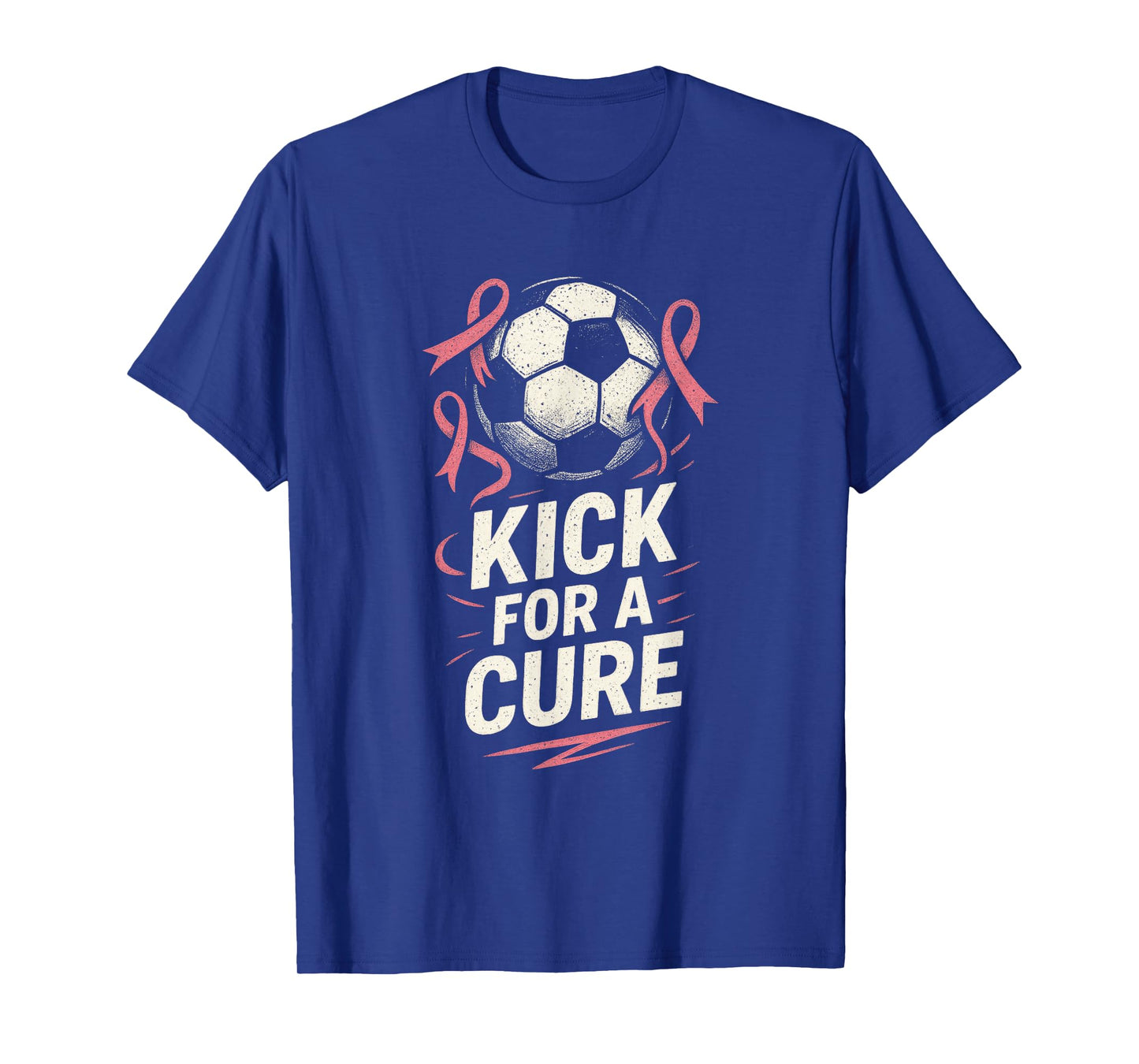 Kick for a Cure - Breast Cancer Soccer Support T-Shirt