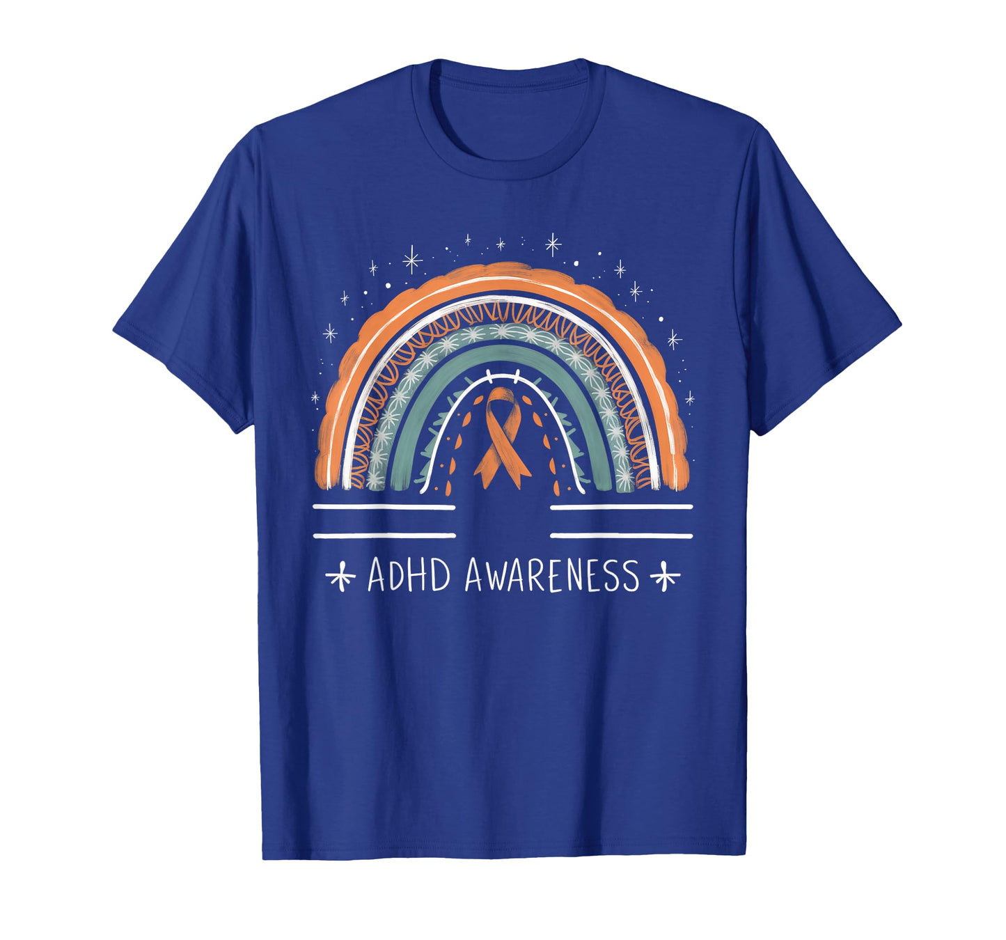 Orange Leopard Rainbow for ADHD Neurodiversity Awareness T-Shirt