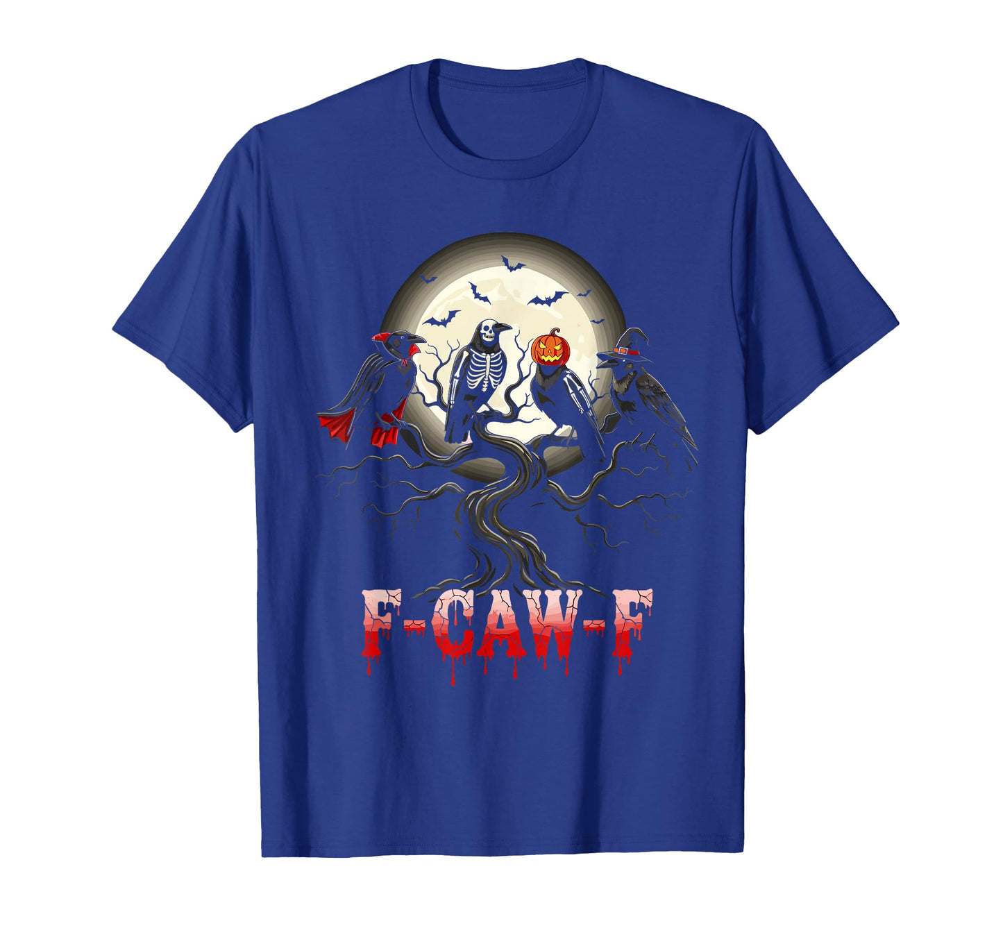 F-Caw-F Funny Halloween Crow Moon Gothic Meme T-Shirt