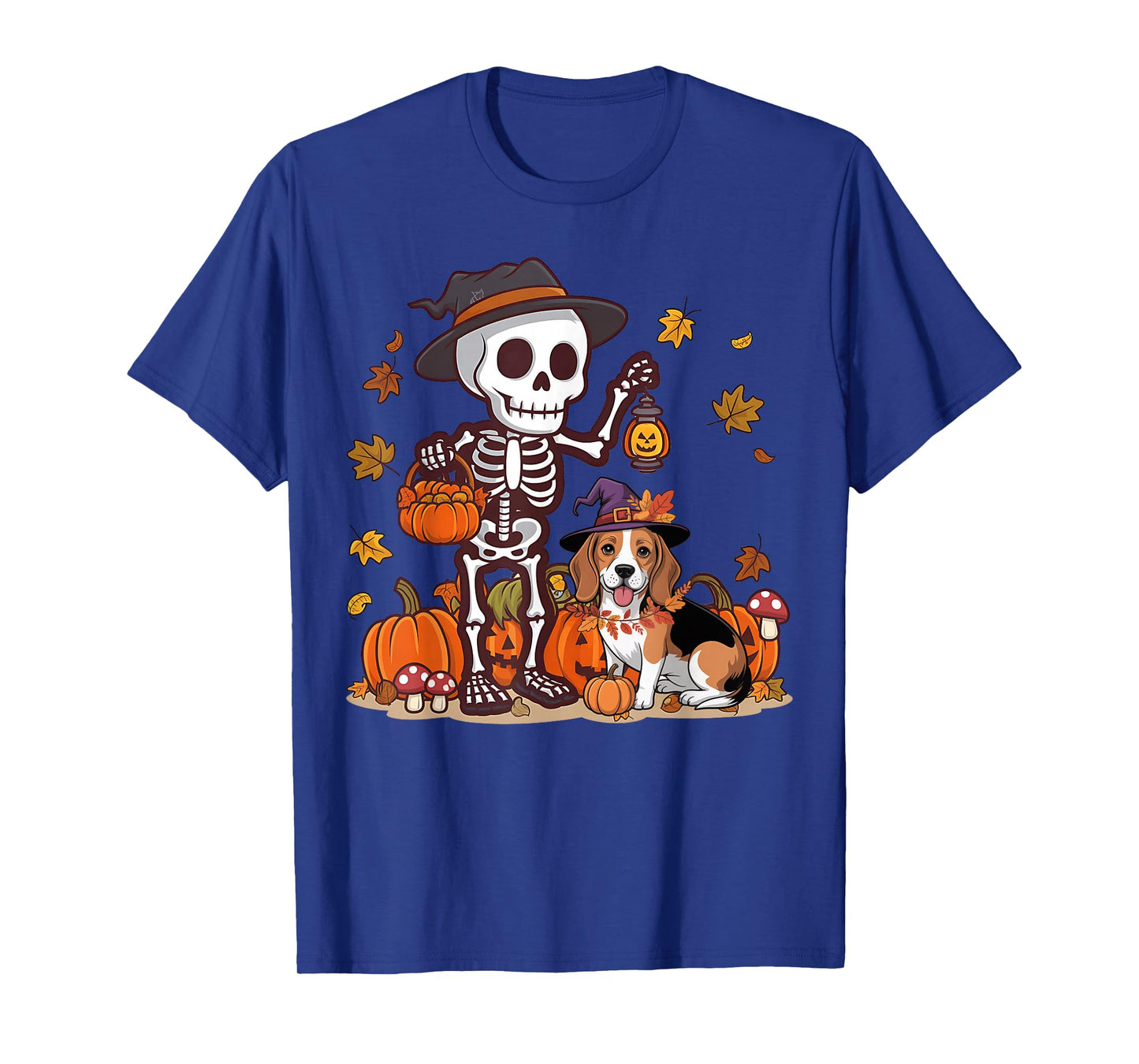 Funny Beagle Skeleton Spooky Dog Lover Halloween T-Shirt