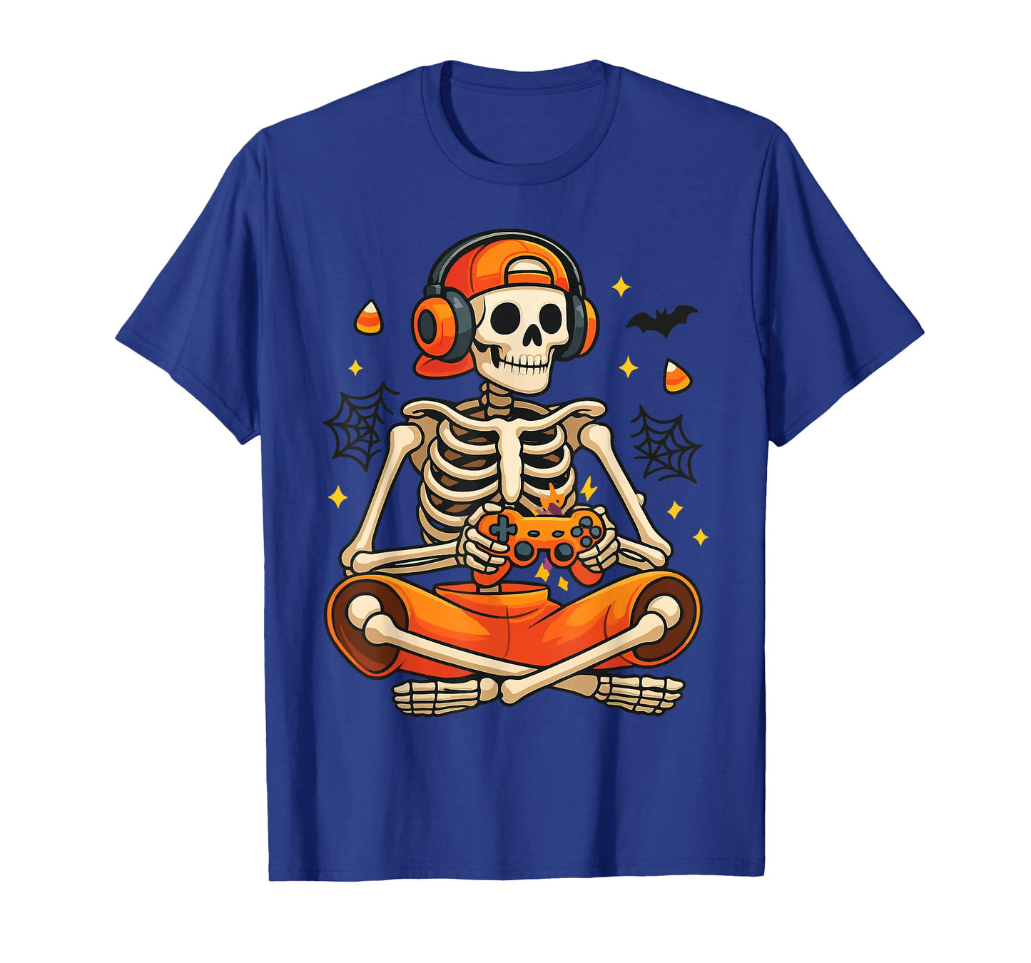 Gamer Skeleton Halloween Gaming Funny Boys Costume T-Shirt