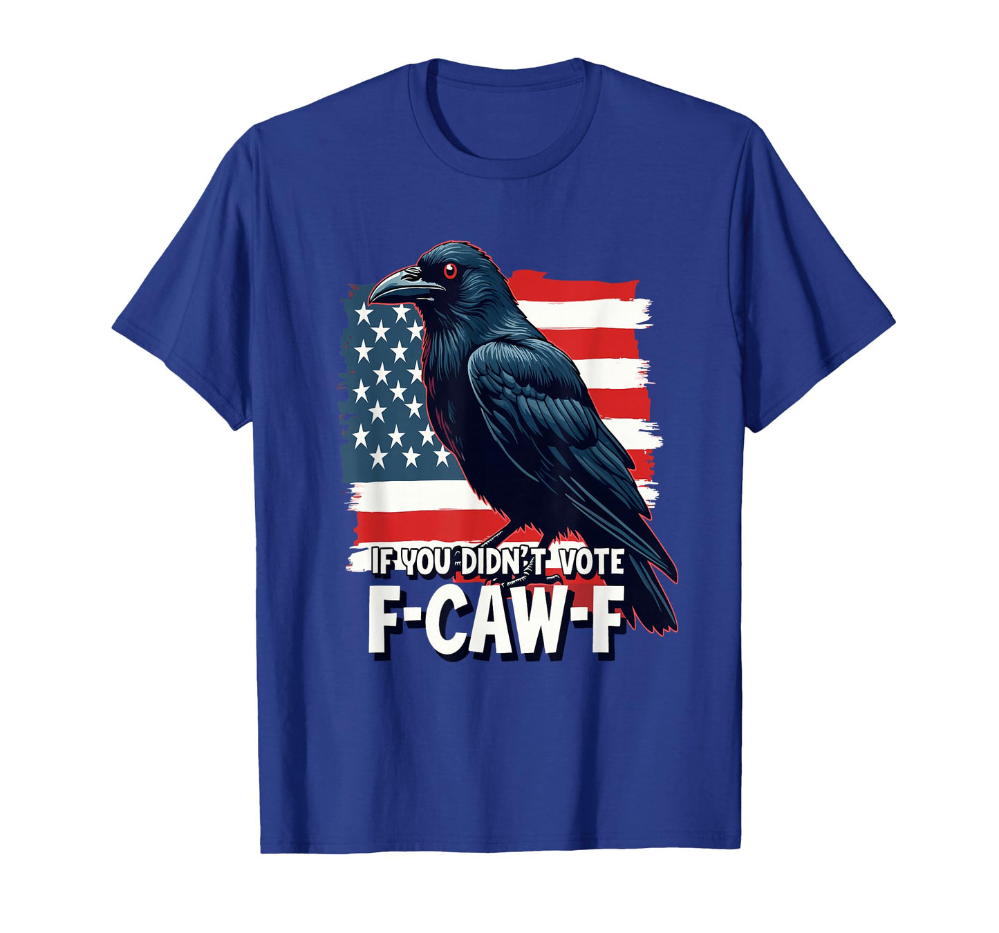 Patriotic Raven and Flag for Unapologetic Voters T-Shirt