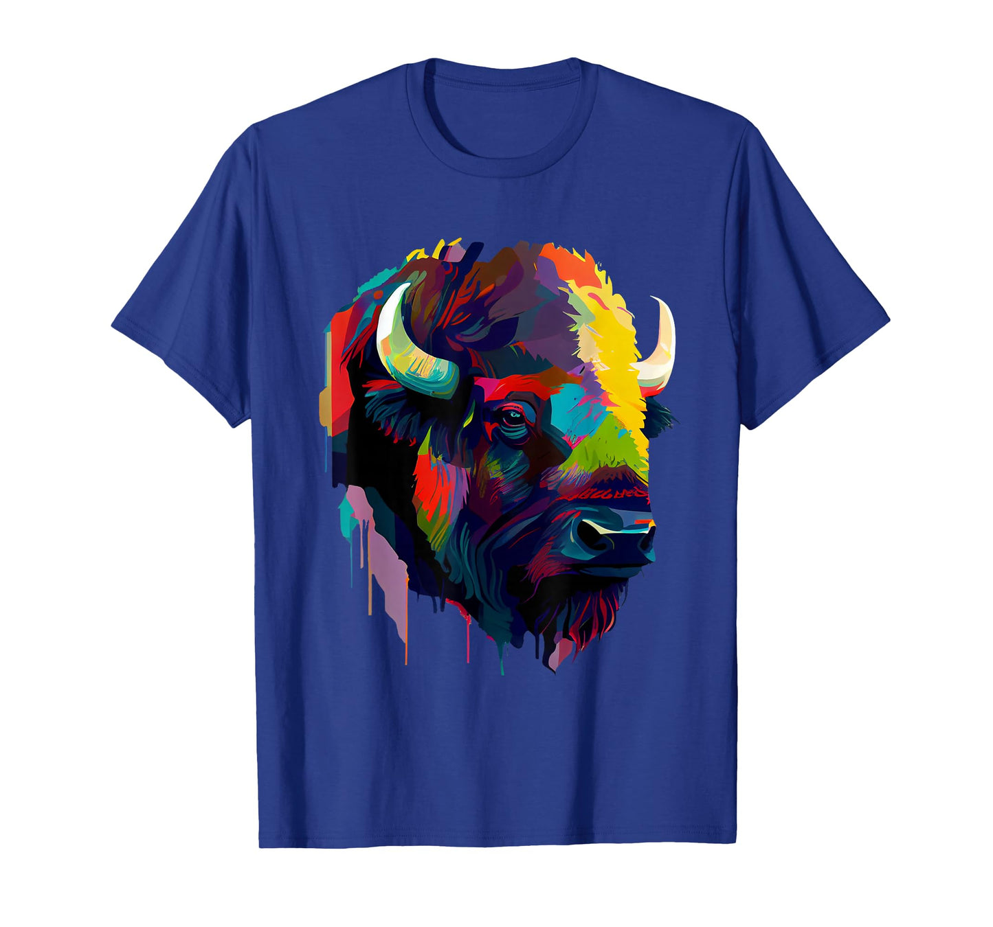 American Bison Lover Colorful Pop Art American Buffalo Bison T-Shirt