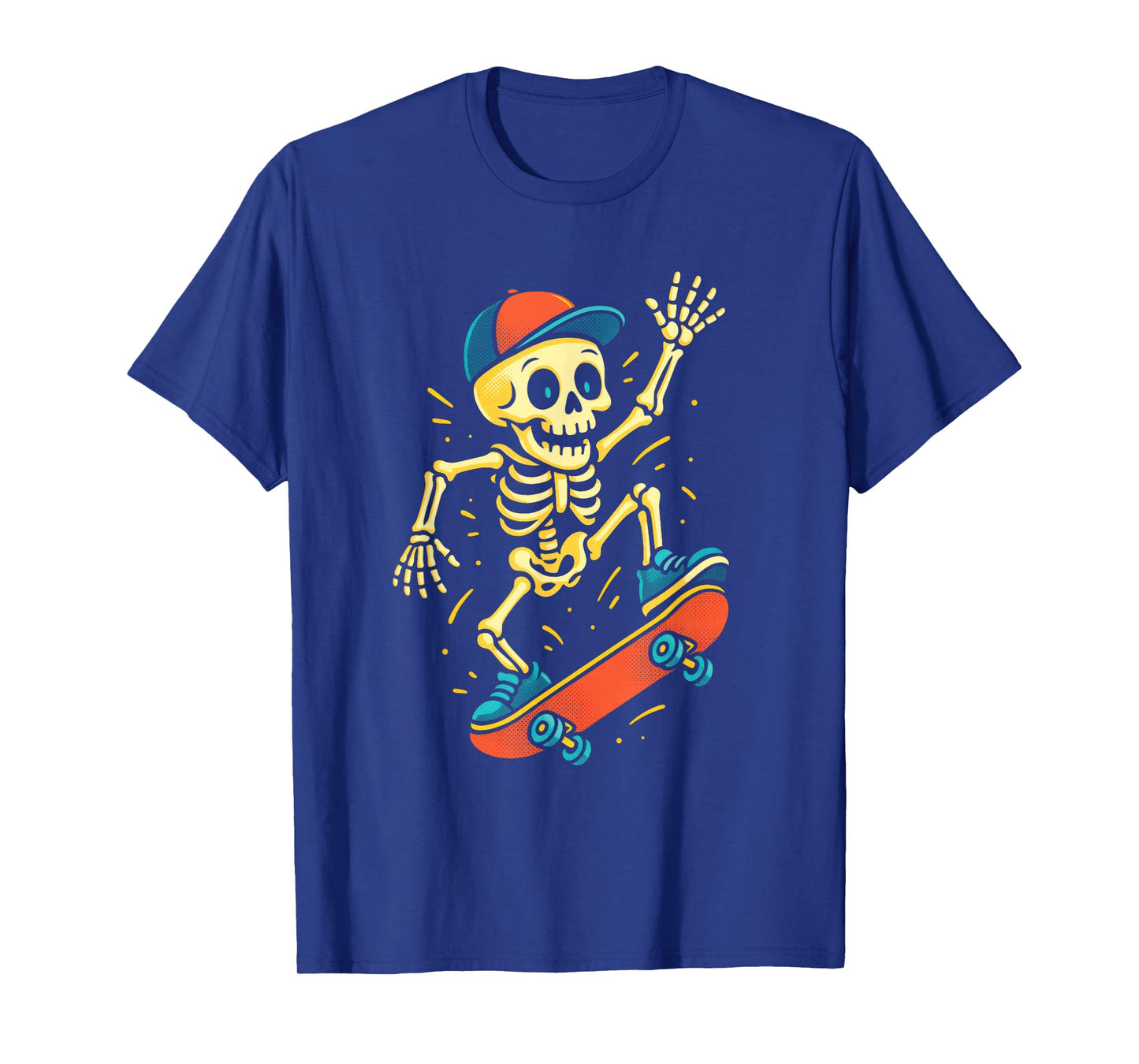 Skeleton Dab - Halloween Skateboard Fun T-Shirt