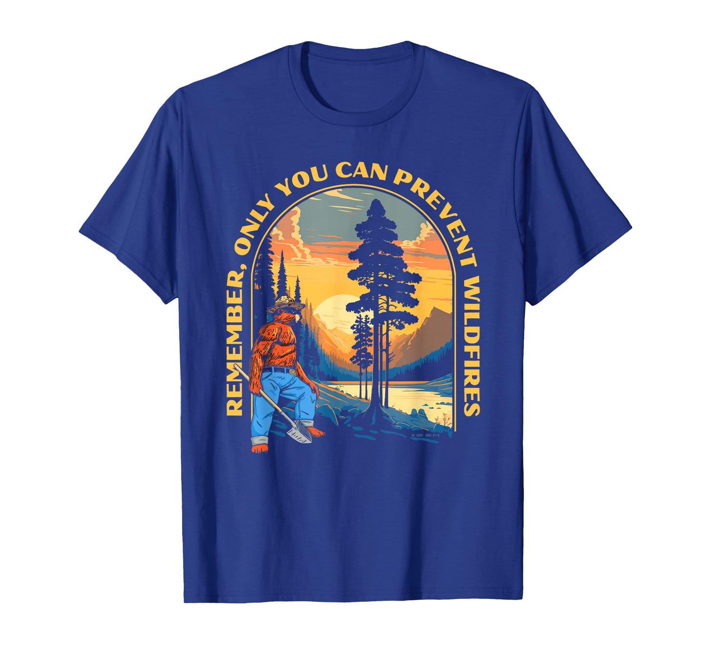 Remember, Only You Smokey Bear Beautiful Vintage Mountains T-Shirt