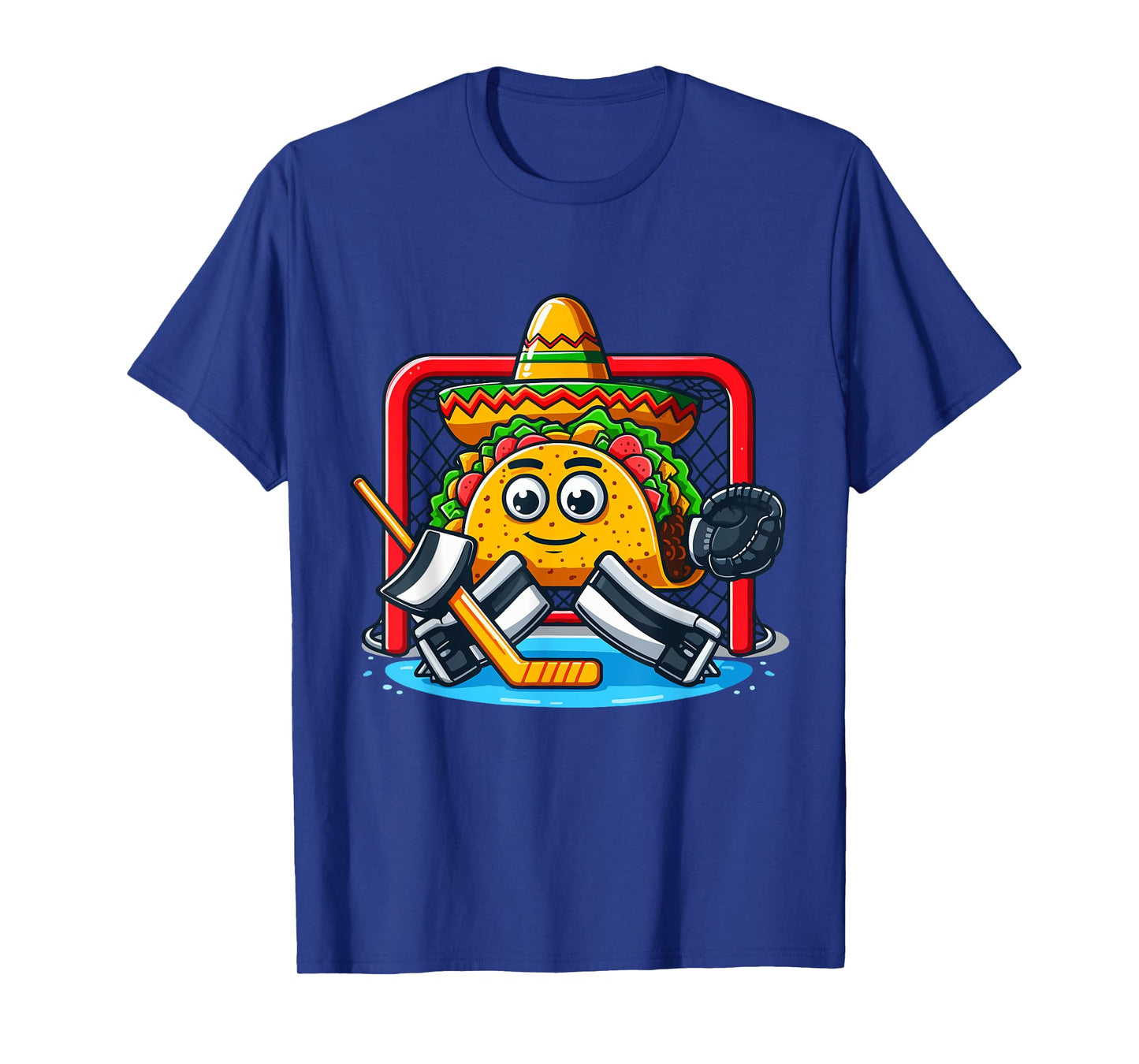 Cinco De Mayo Taco Ice Hockey Goalie T-Shirt