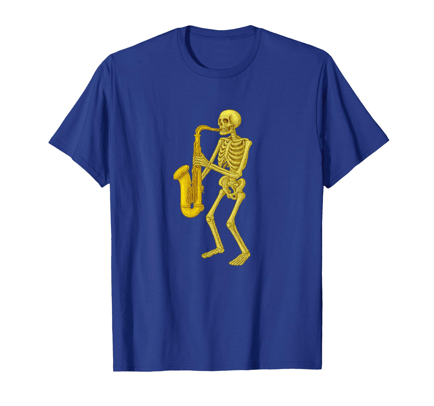 Skeleton Playing Tenor Saxophone - Marching Band Orchestra T-Shirt