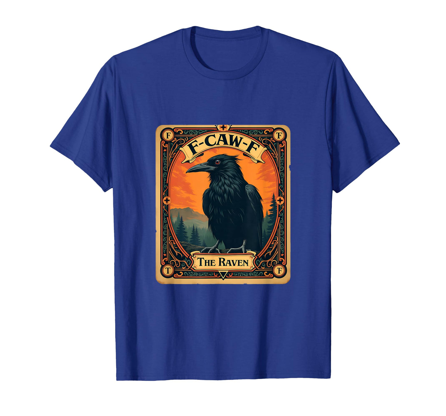 Gothic Tarot Card Black Raven F-CAW-F T-Shirt