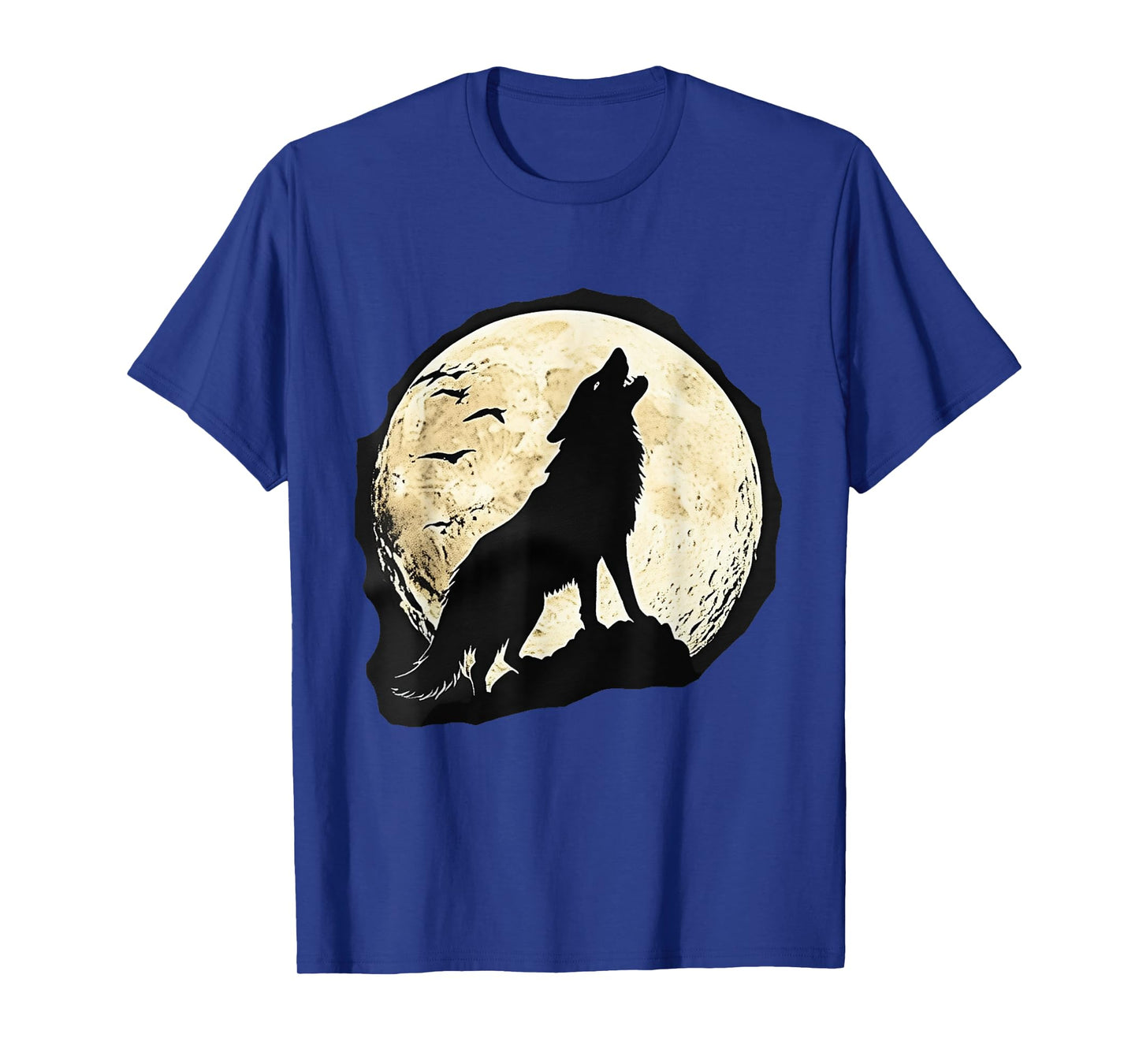Howling Wolf Full Moon Silhouette – Night Wilderness Art T-Shirt
