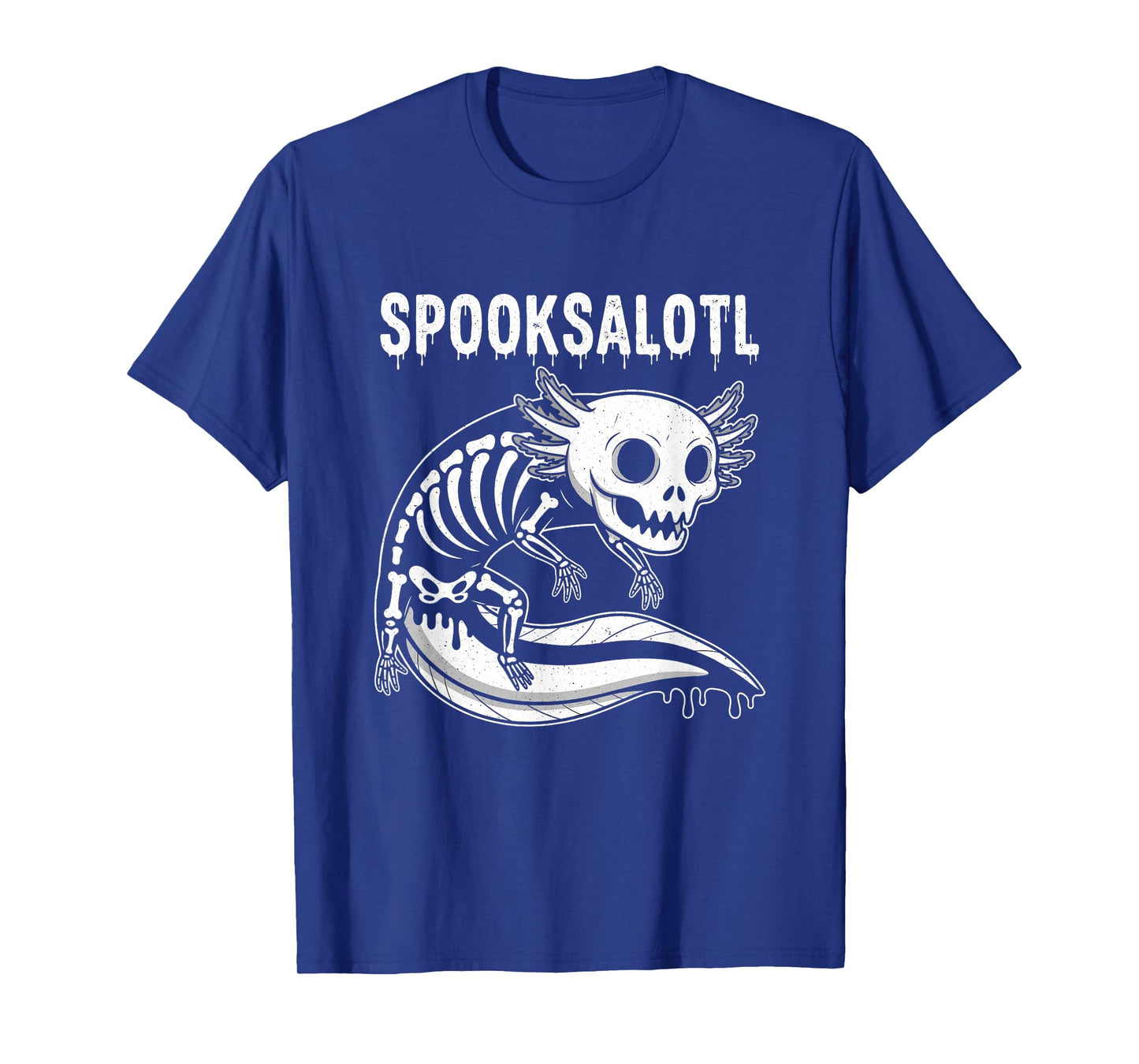 Spooksalotl White Skeleton T-Shirt