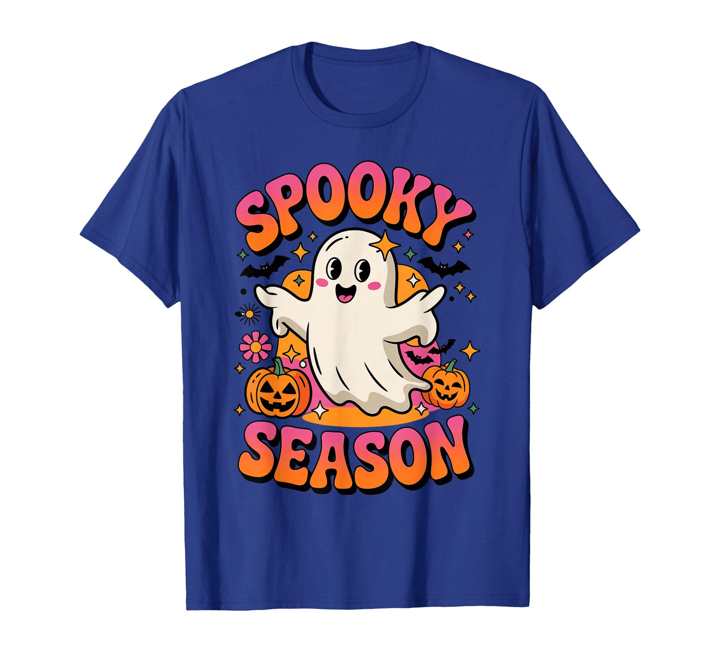 Spooky Season Retro Ghost Halloween Costume Trick or Treat T-Shirt