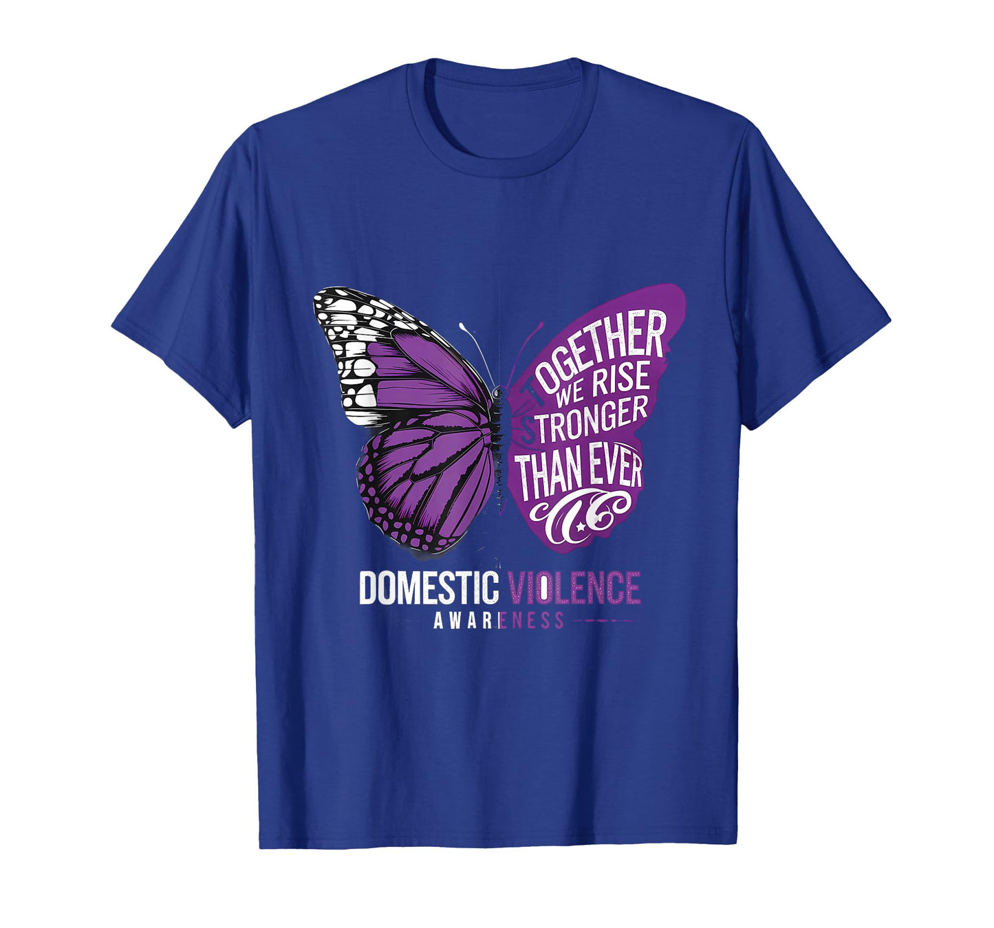Purple Ribbon Domestic Violence Awareness Together We Rise T-Shirt
