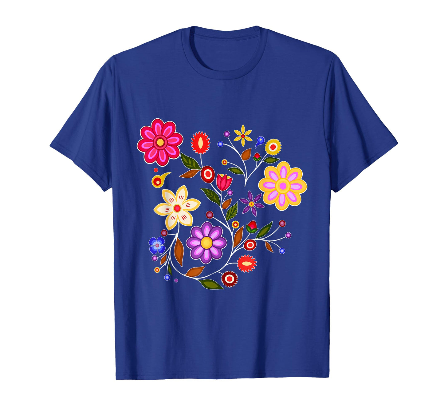 Ojibwe Floral Botanical Indigenous Flowers Native Nature T-Shirt