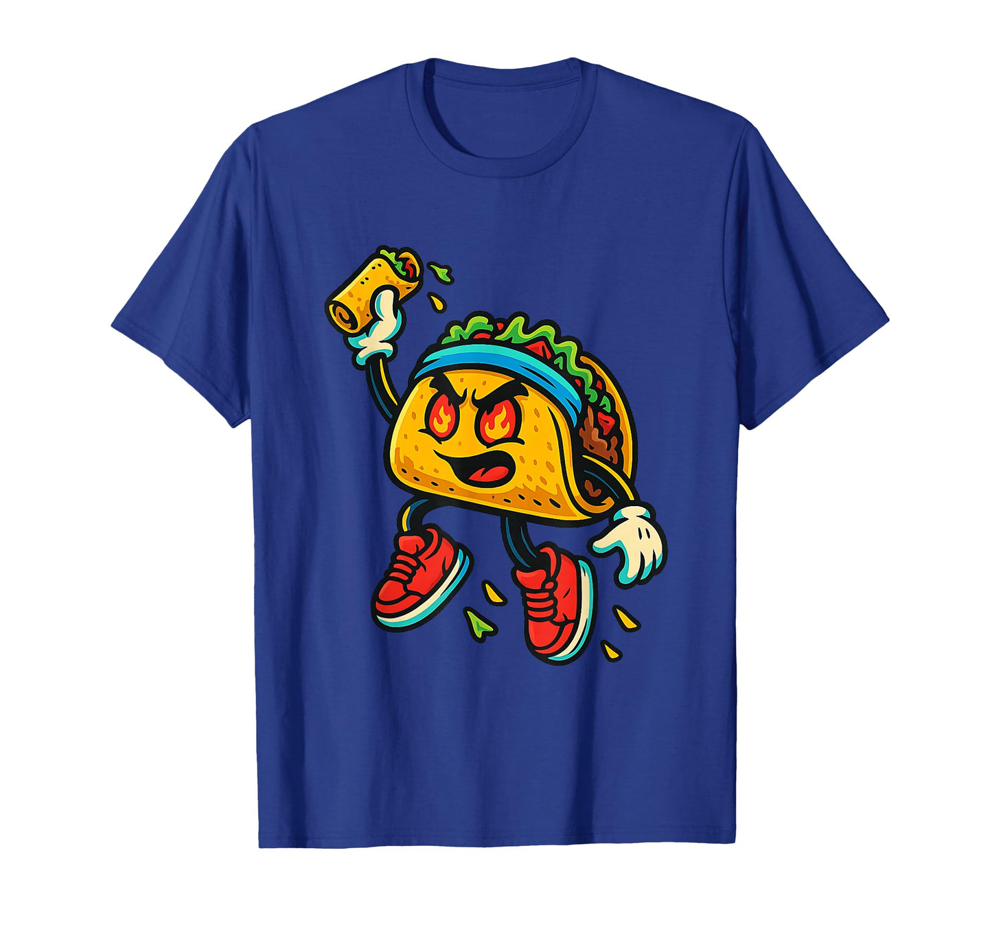 Funny Taco Basketball Slam Burrito Throw Mexican Food Meme T-Shirt