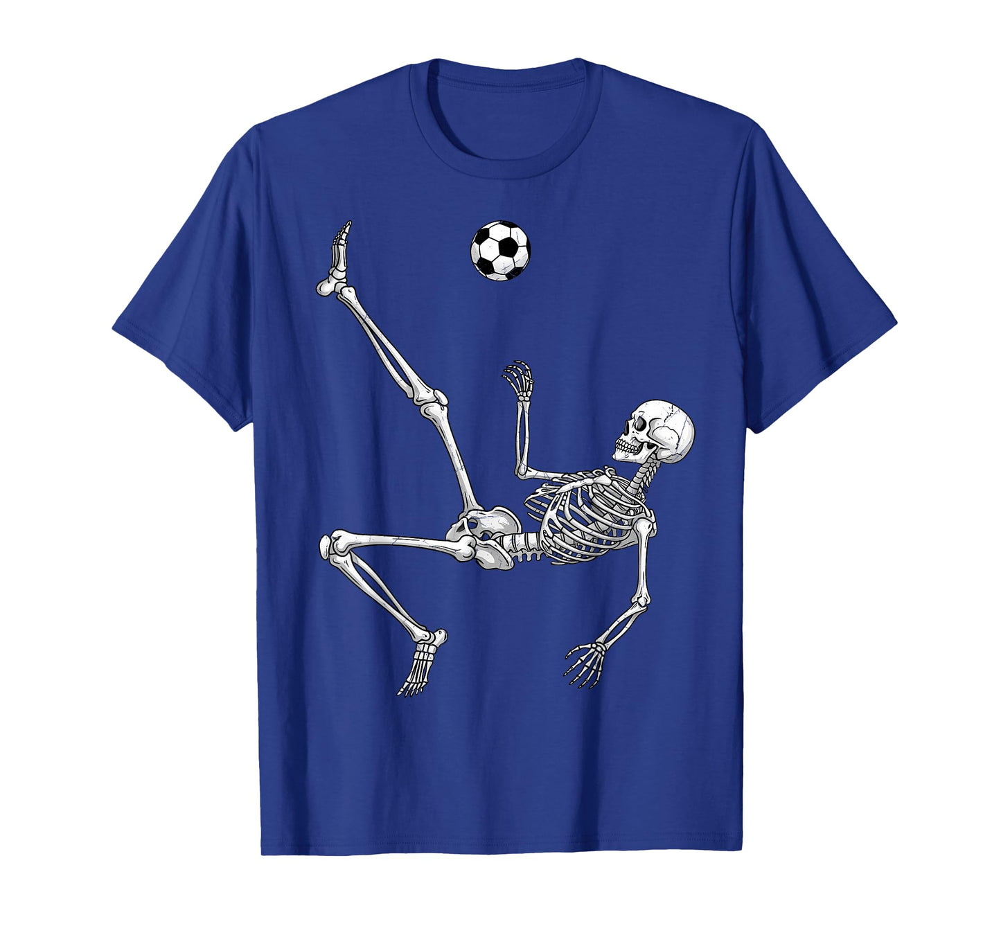 Skeleton Soccer Player Bicycle Kick Sports Fan Kicker T-Shirt