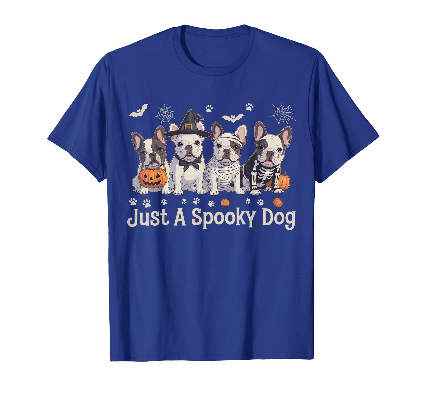 Just a Spooky Dog Cute French Bulldog Halloween Dog Costume T-Shirt