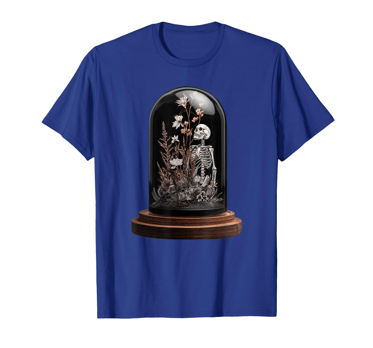 Spooky Floral Skeleton Terrarium T-Shirt