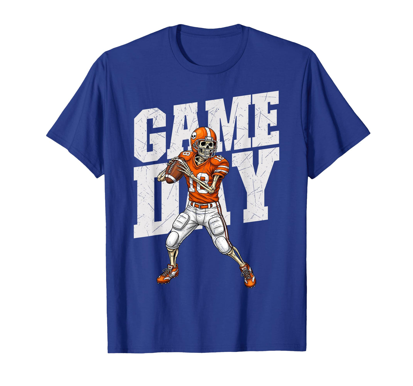 Game Day Skeleton Quarterback Football Player Sports Fan T-Shirt