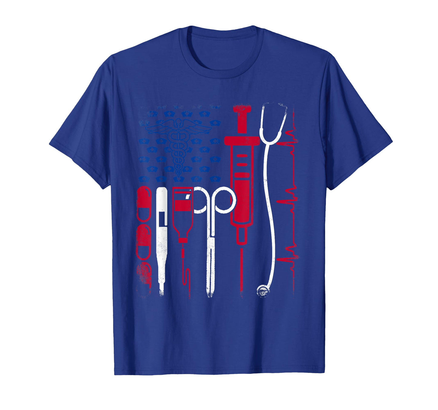 Nurse Tool American Flag Pride 4th Of July Proud Nurse T-Shirt