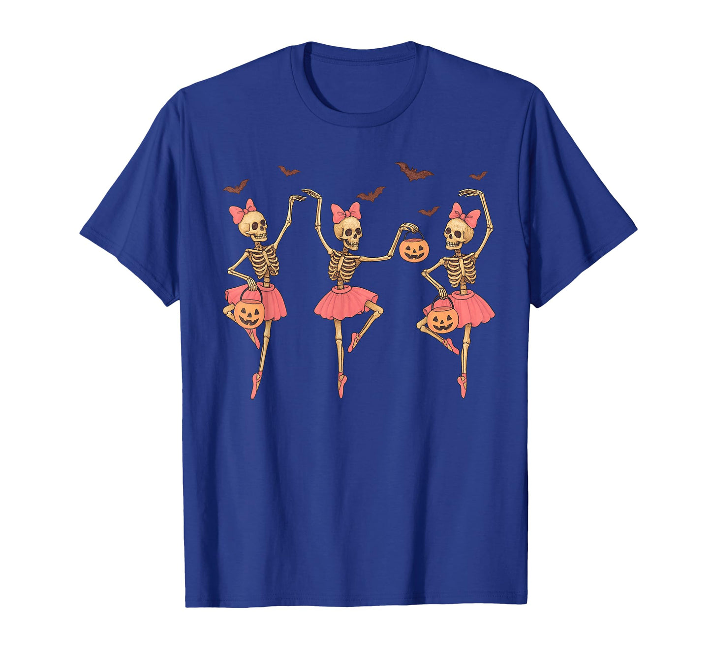 Skeleton Ballerina Halloween Women - Cute Dance Tutu Girls T-Shirt
