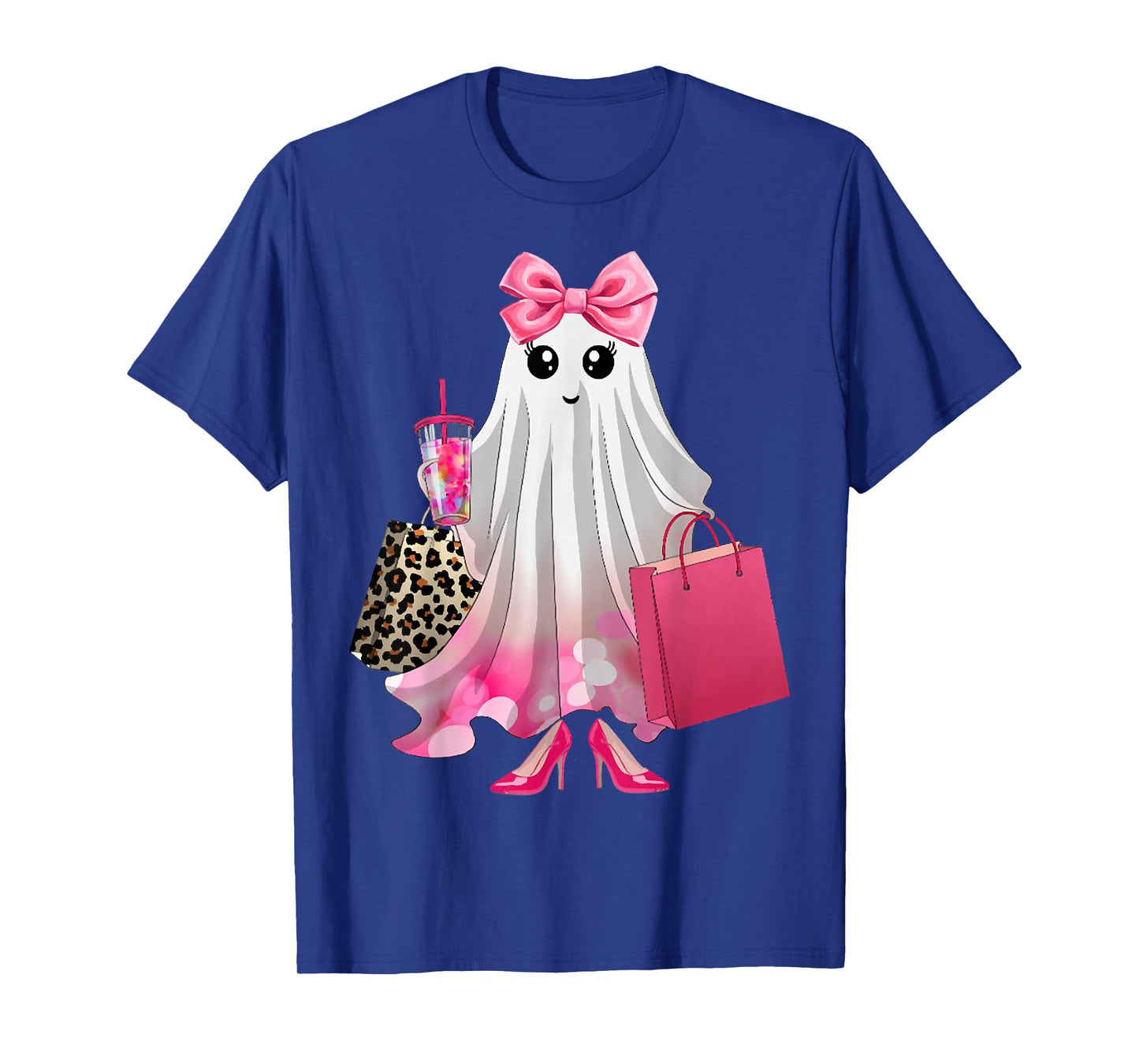 Coquette Spooky Season Ghost Halloween Boo-JEE T-Shirt