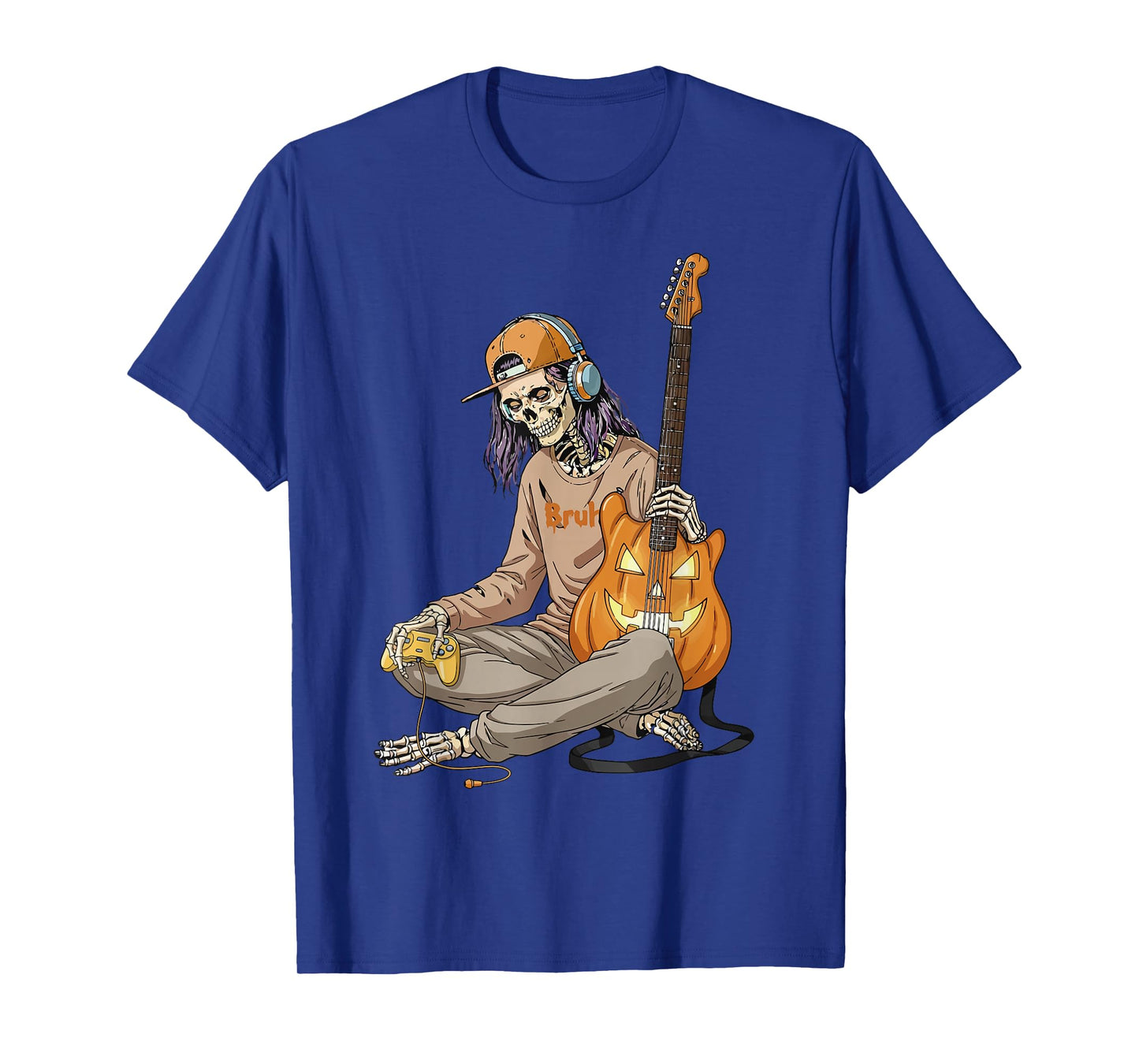 Halloween Skeleton Gamer Video Gaming Boys Kids Funny T-Shirt